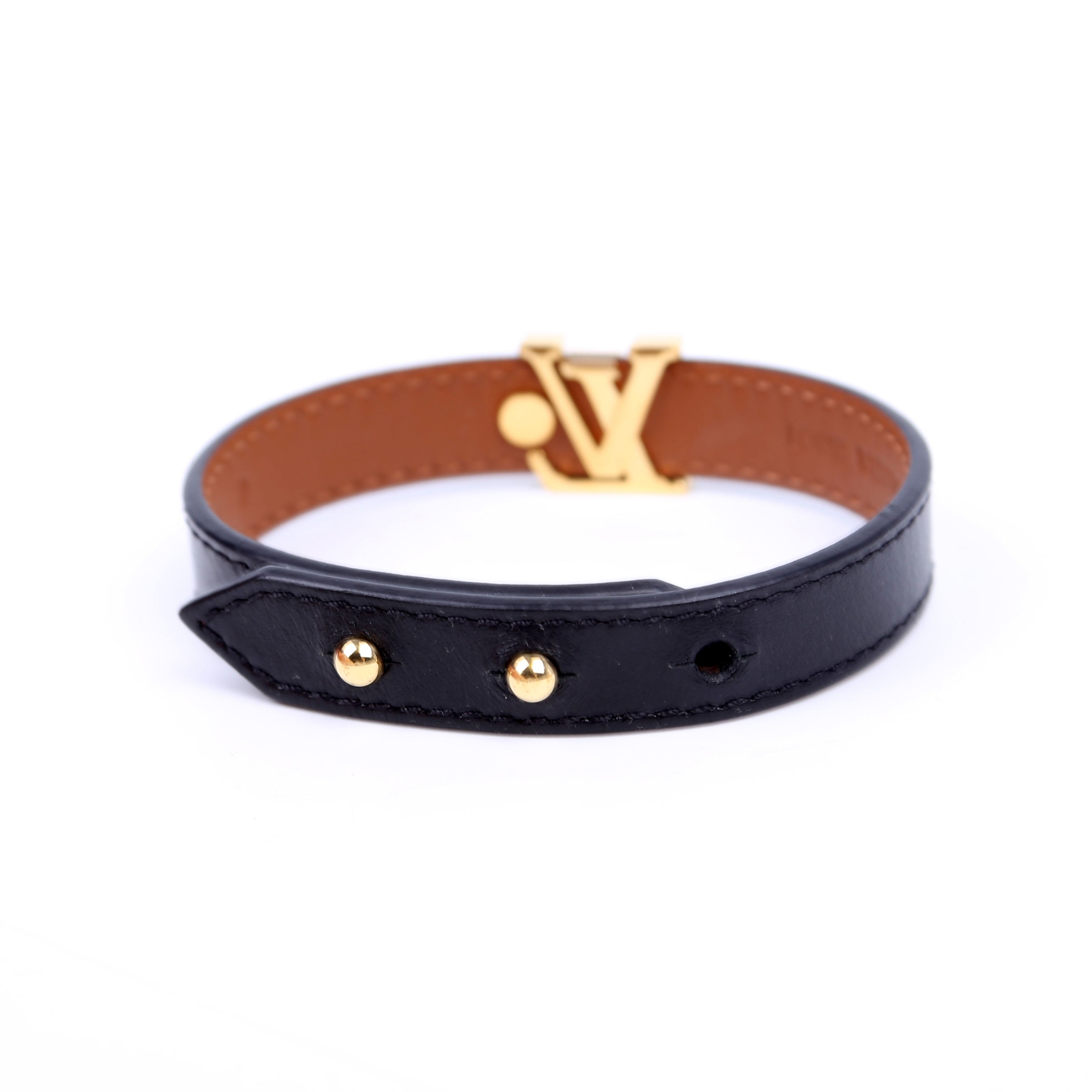 LV Iconic Bracelet Size 19 Black