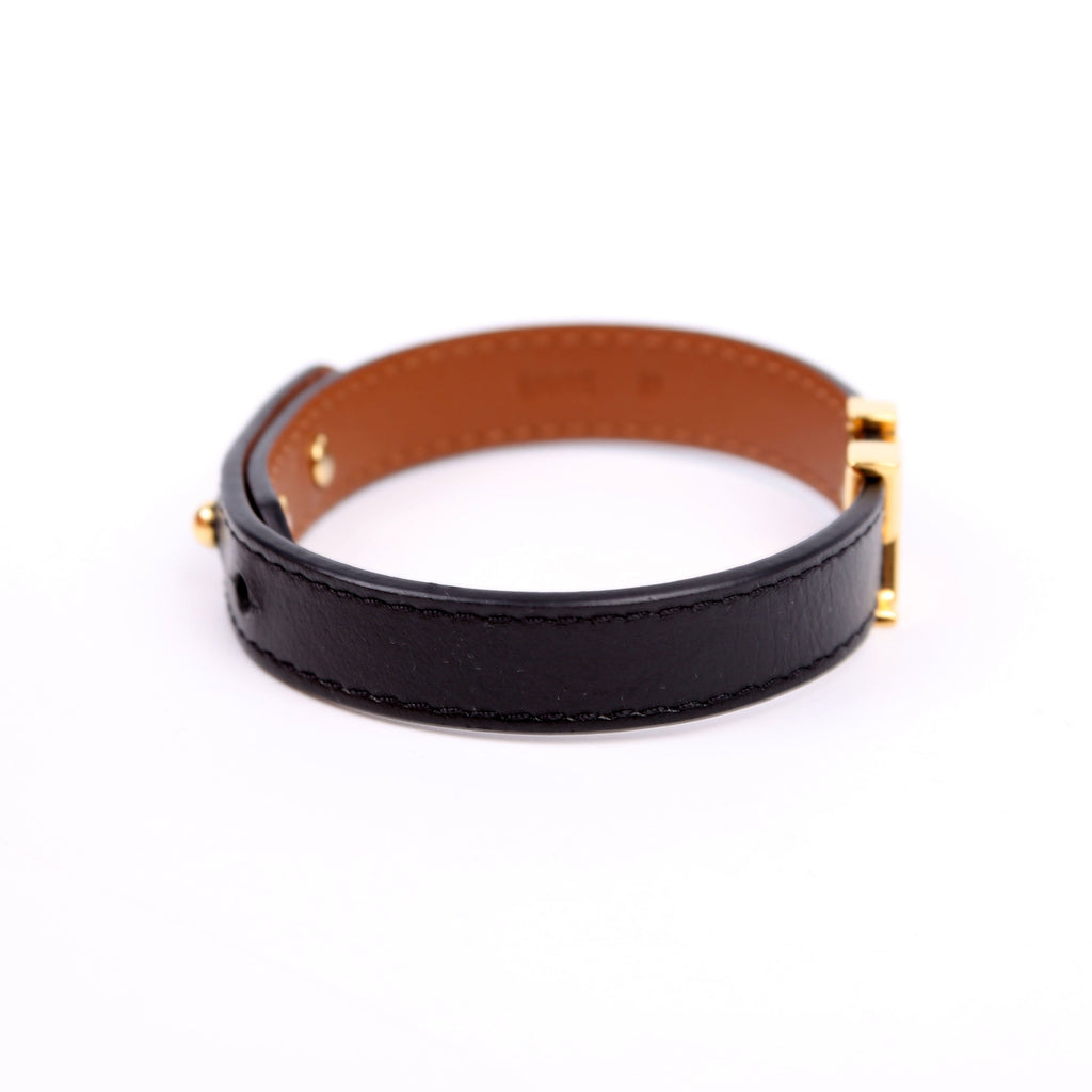 LV Iconic Bracelet Size 19 Black