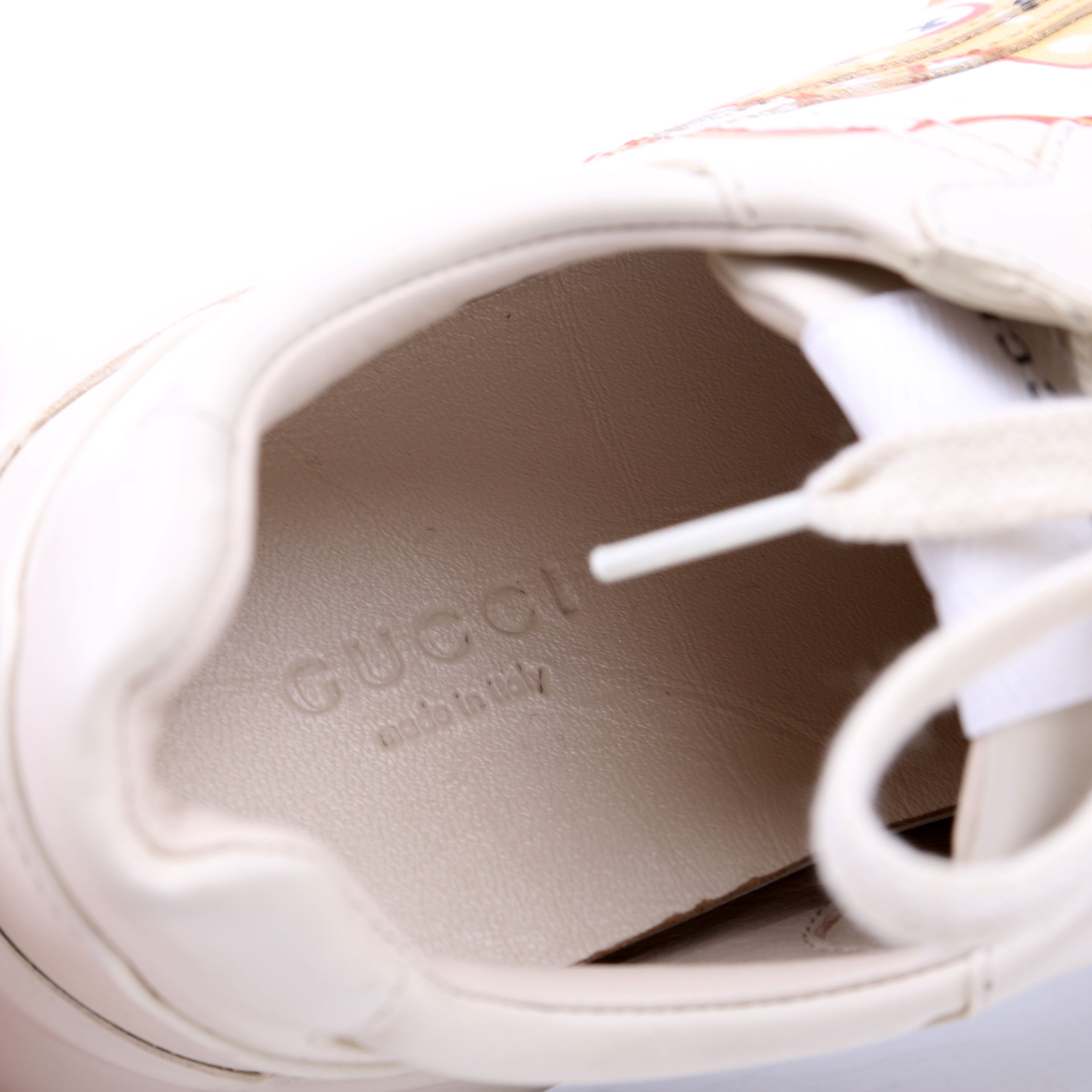 Gucci Rhyton Sneakers Animal Print Size 36 Cream