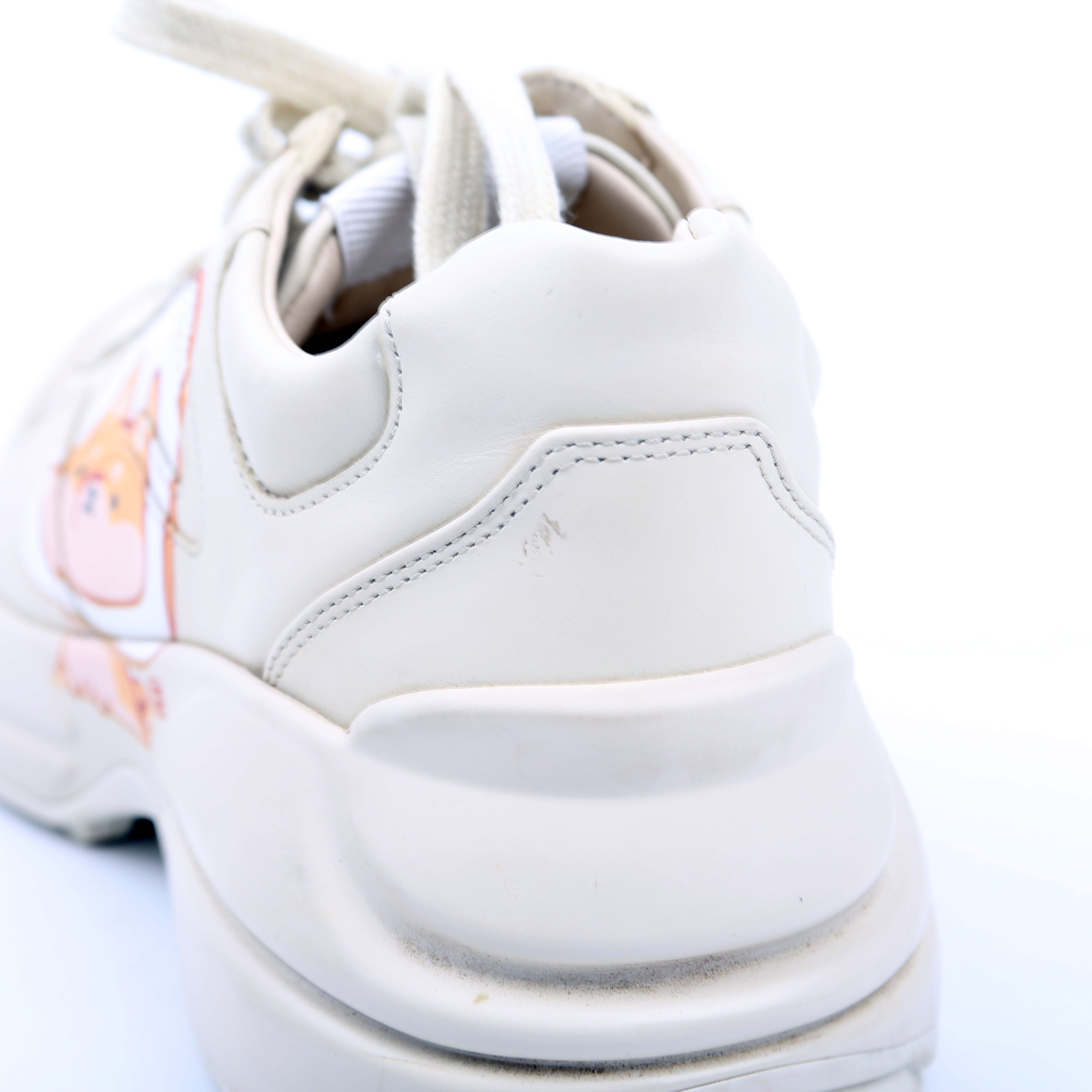 Gucci Rhyton Sneakers Animal Print Size 36 Cream