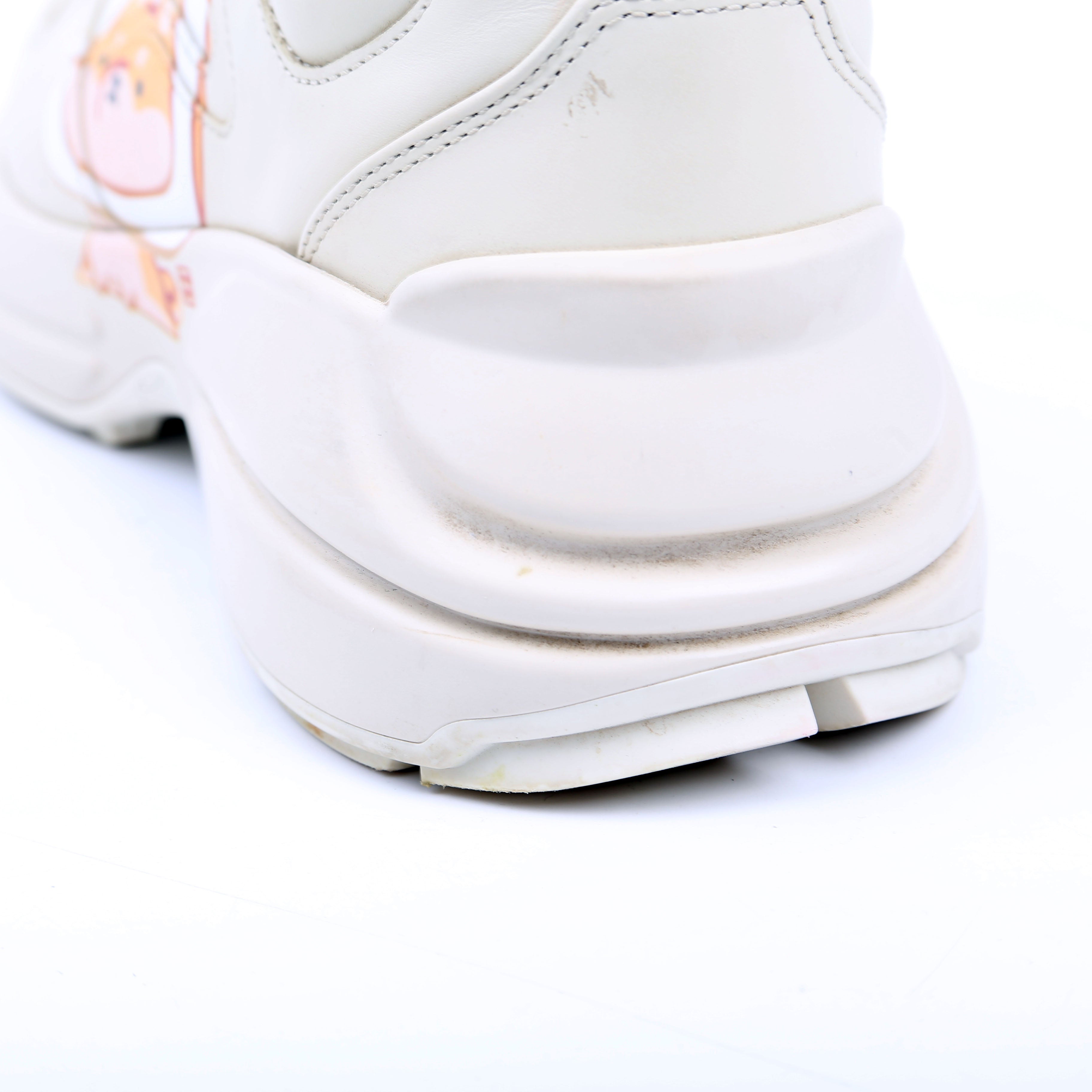 Gucci Rhyton Sneakers Animal Print Size 36 Cream