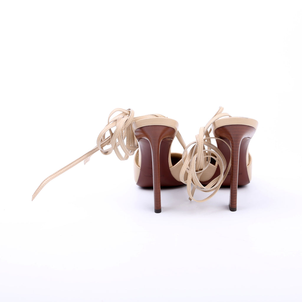 Blade 105 Slingback Heels Size 38 Nude