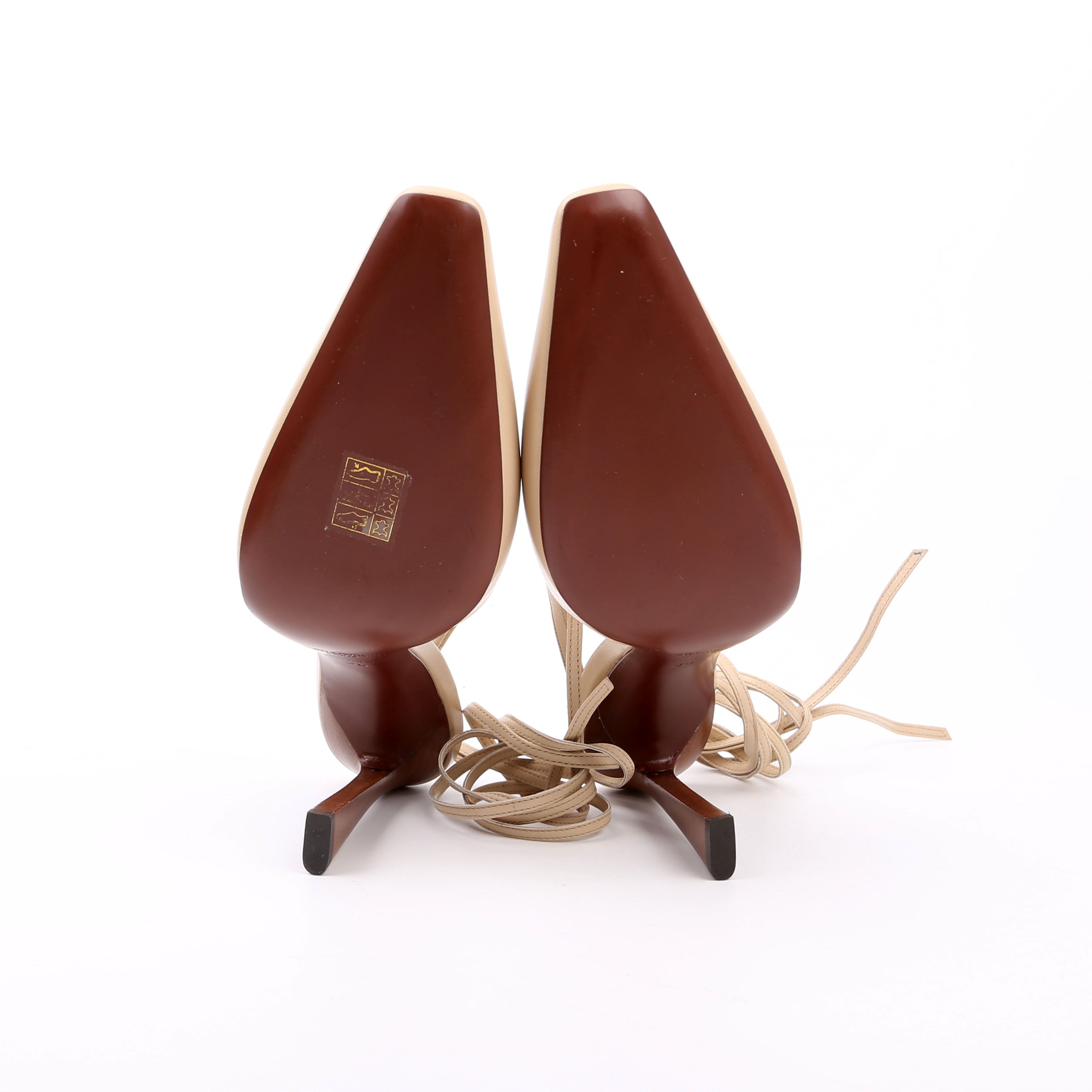 Blade 105 Slingback Heels Size 38 Nude