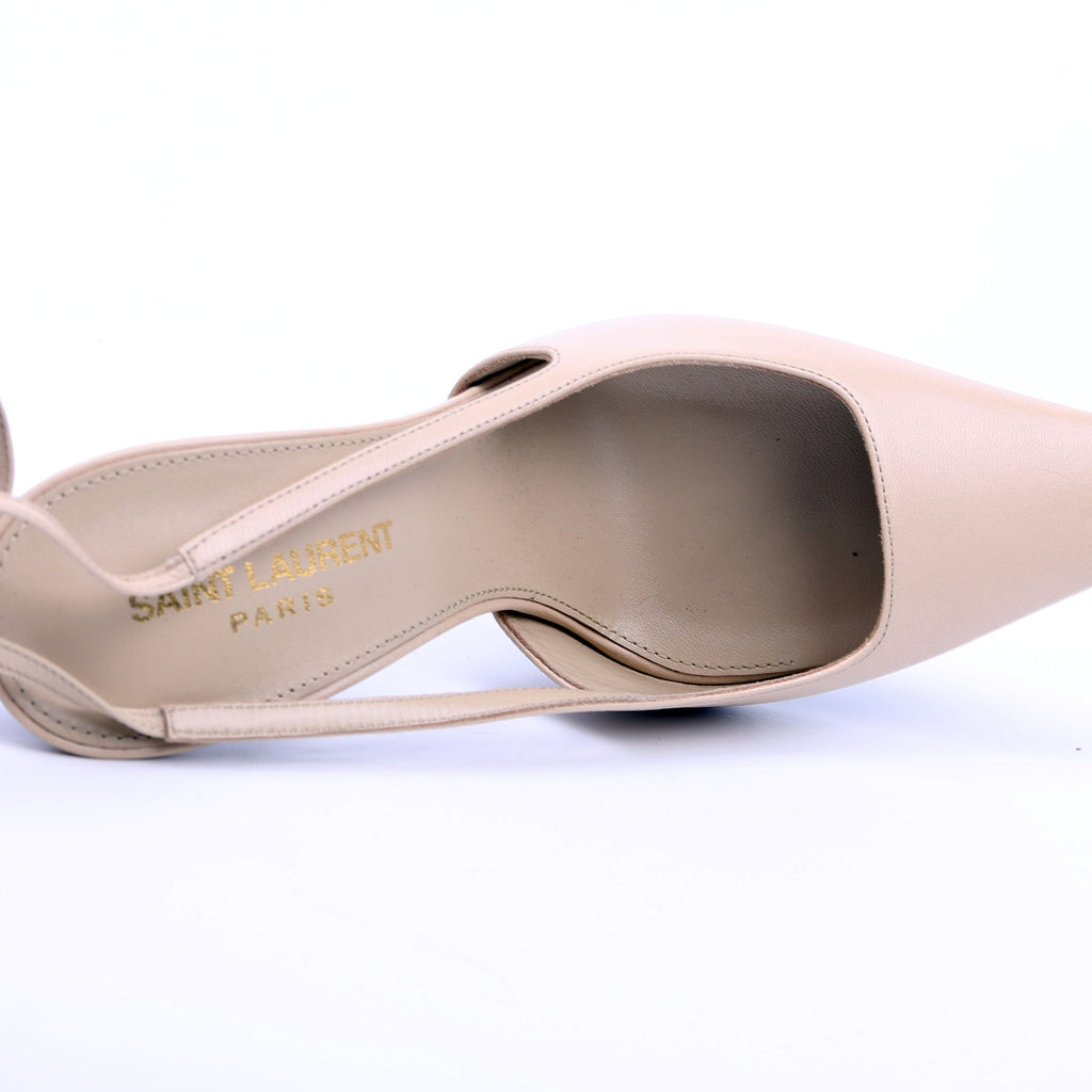 Blade 105 Slingback Heels Size 38 Nude