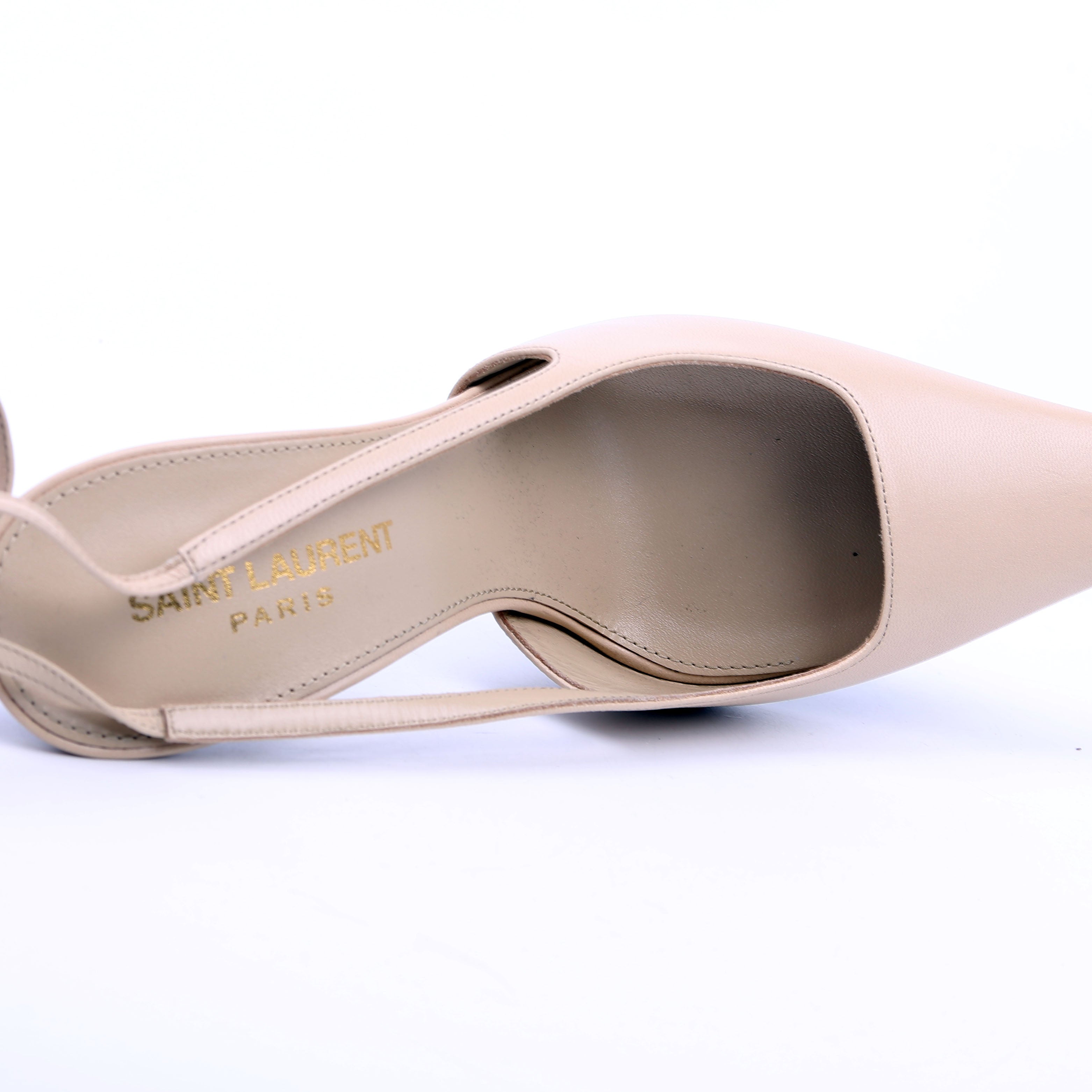 Blade 105 Slingback Heels Size 38 Nude