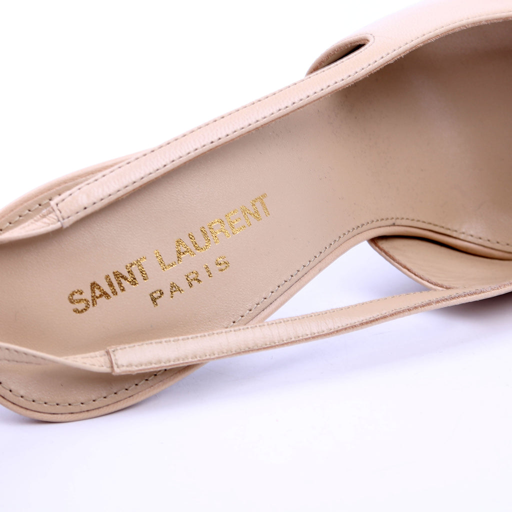 Blade 105 Slingback Heels Size 38 Nude