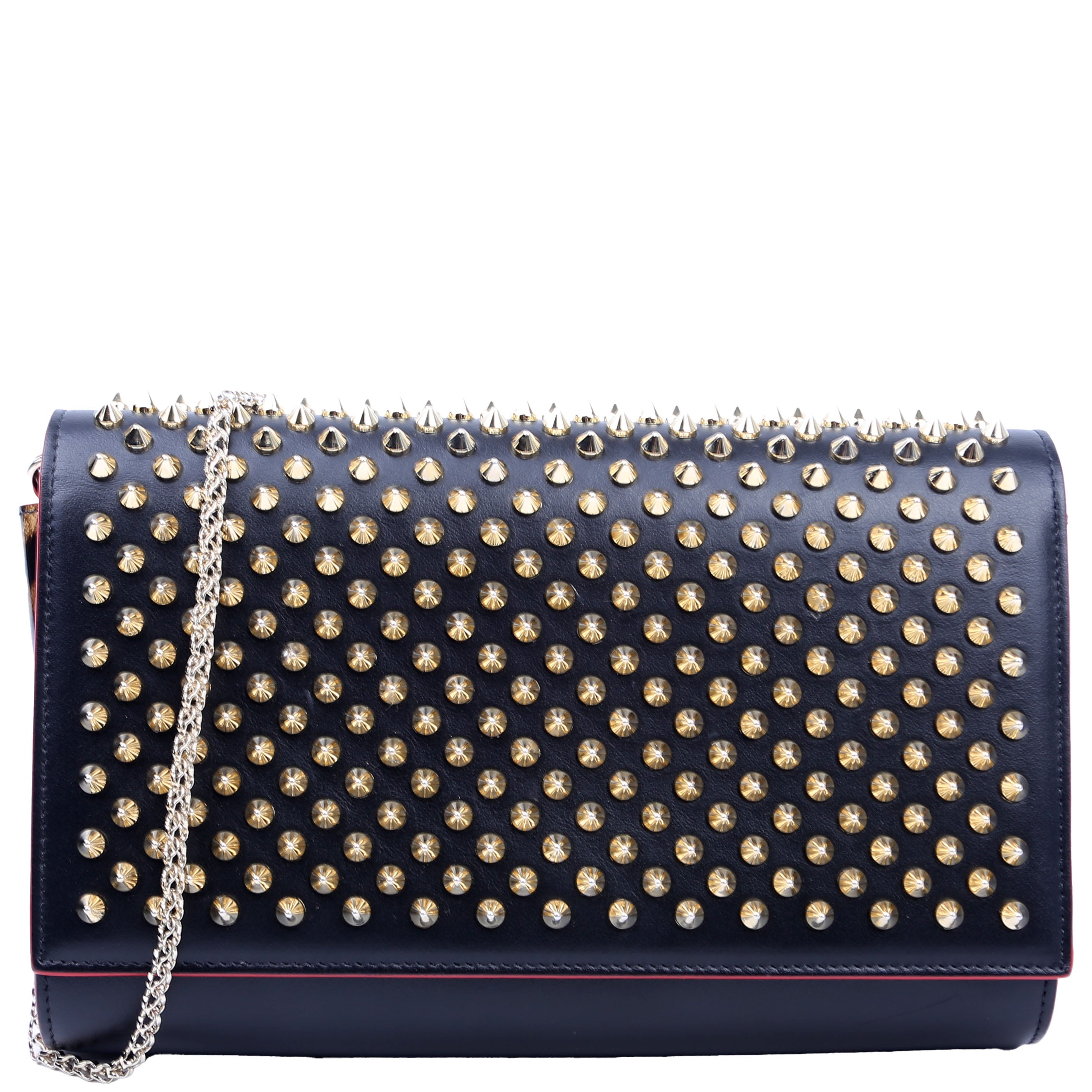 Paloma Spike Clutch Black