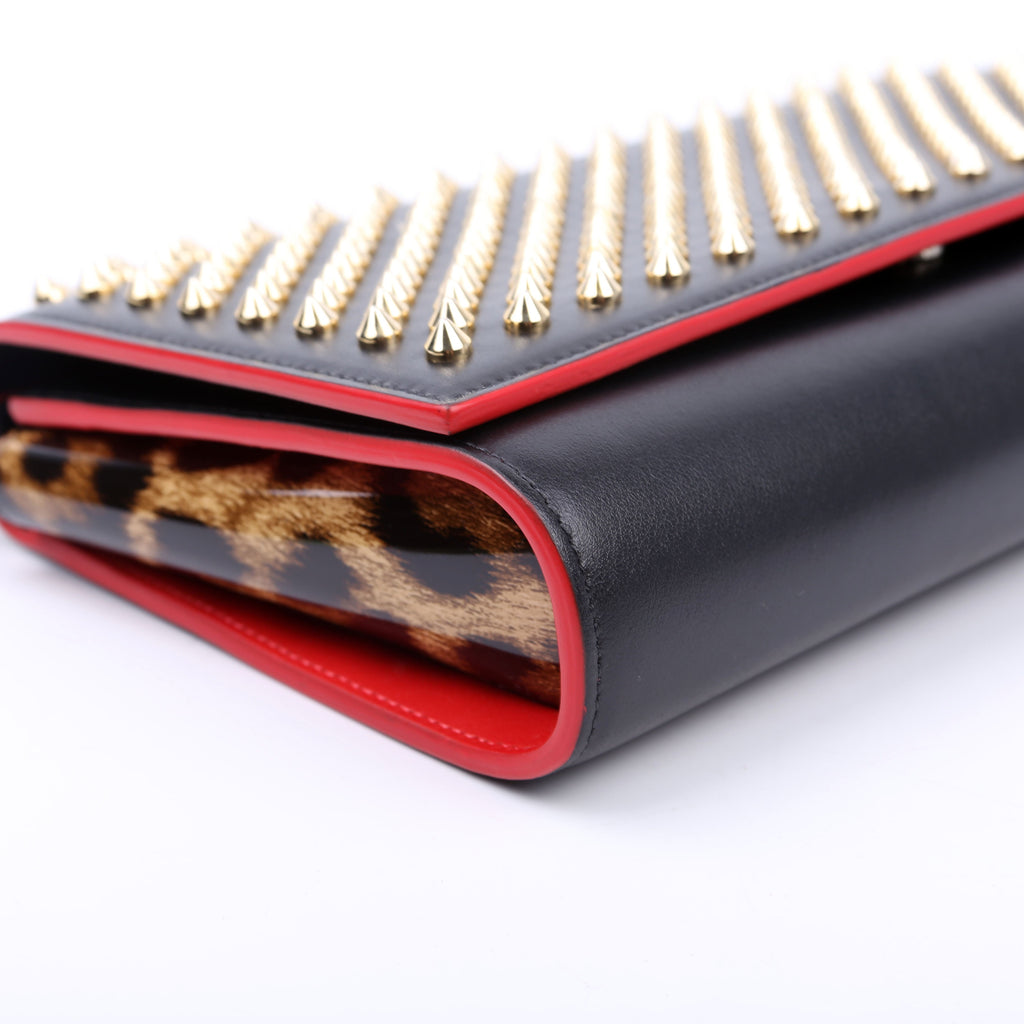 Paloma Spike Clutch Black