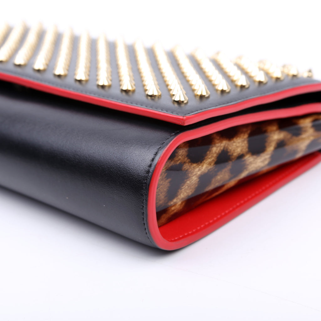 Paloma Spike Clutch Black