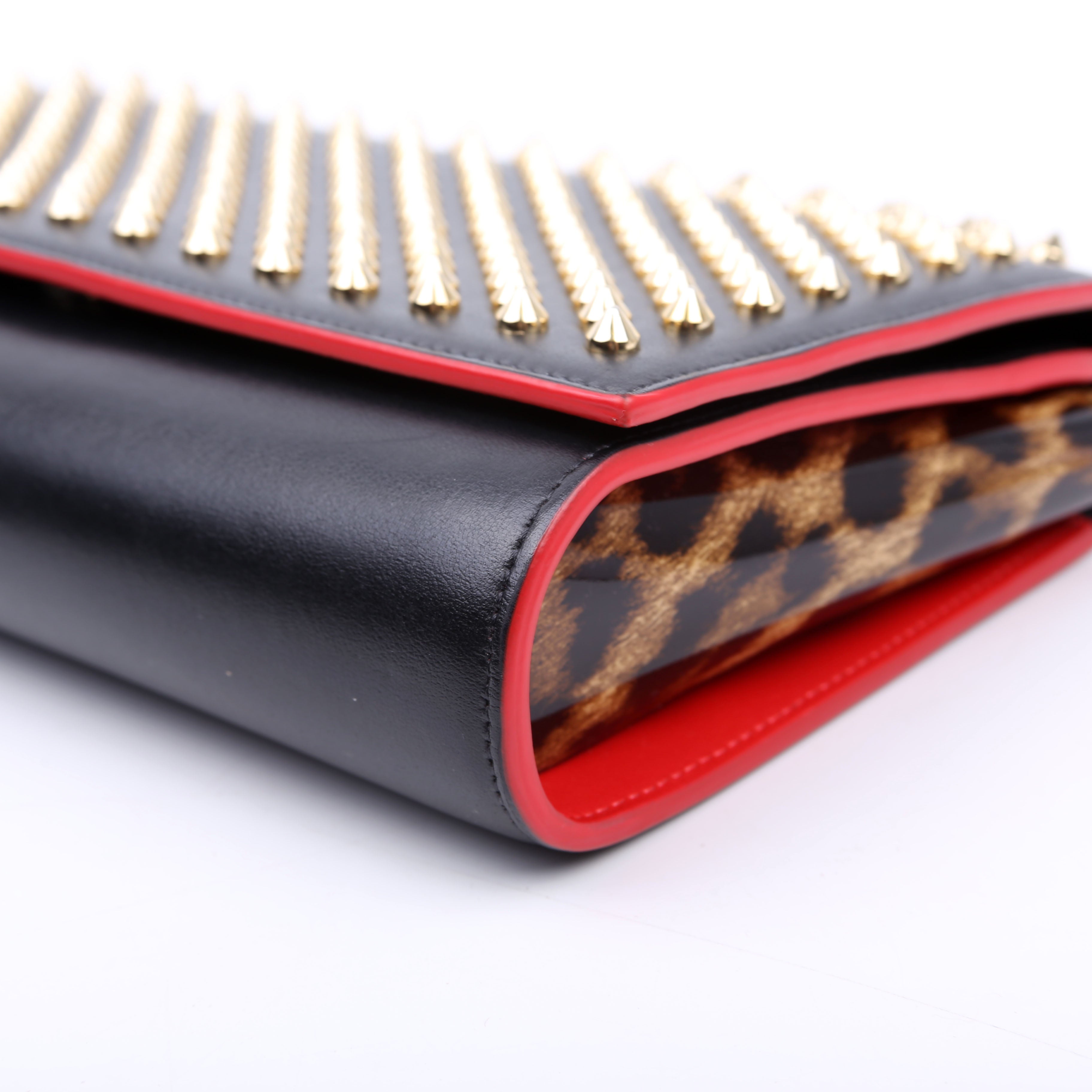Paloma Spike Clutch Black
