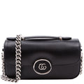 Gucci 760194 Petite GG Mini Calfskin Shoulder Bag Black