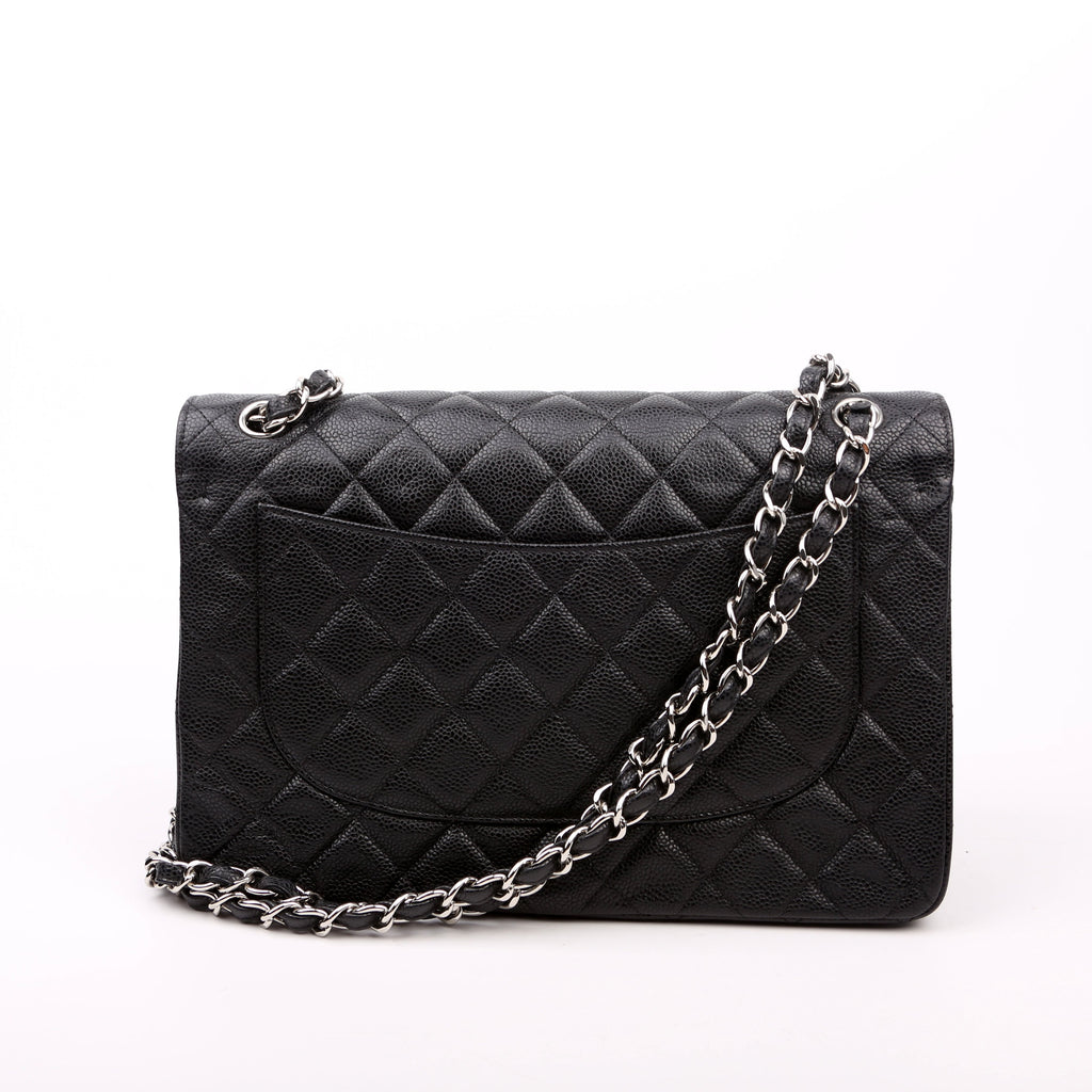 Classic Flap Jumbo Caviar 14-16M Black