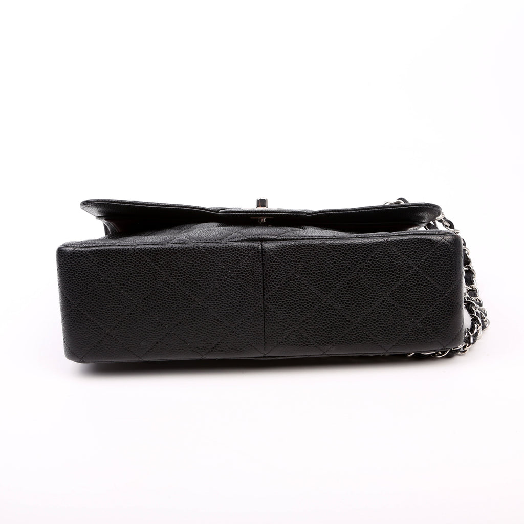 Classic Flap Jumbo Caviar 14-16M Black