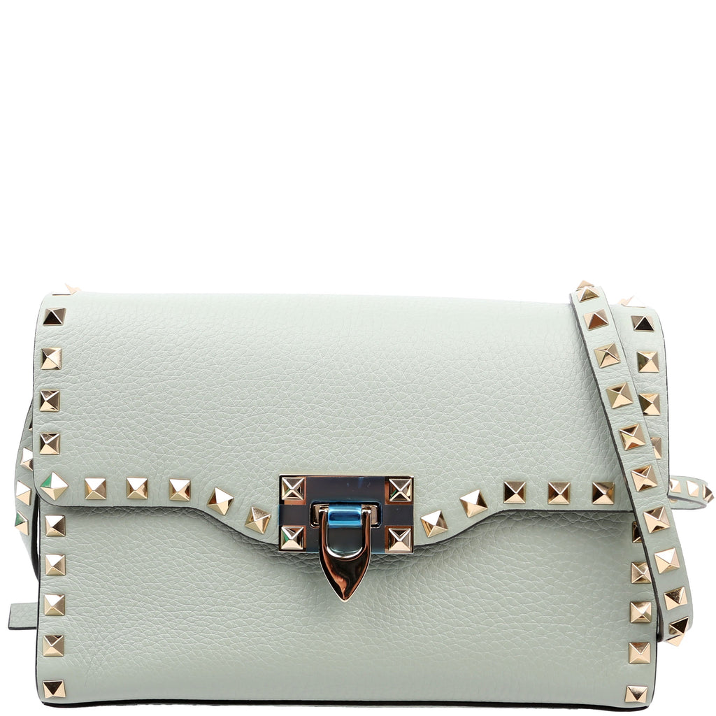 Rockstud Small Flip Lock Crossbody Teal