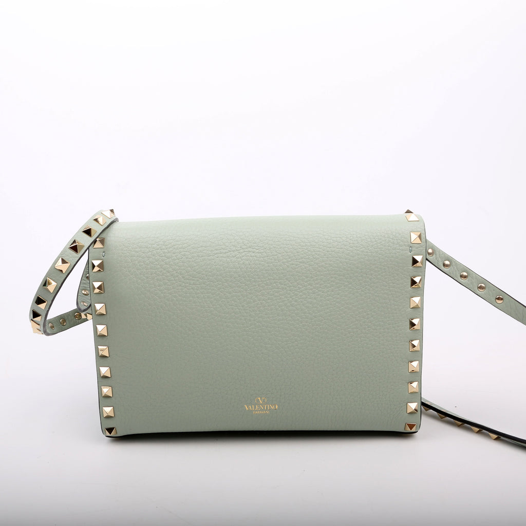 Rockstud Small Flip Lock Crossbody Teal