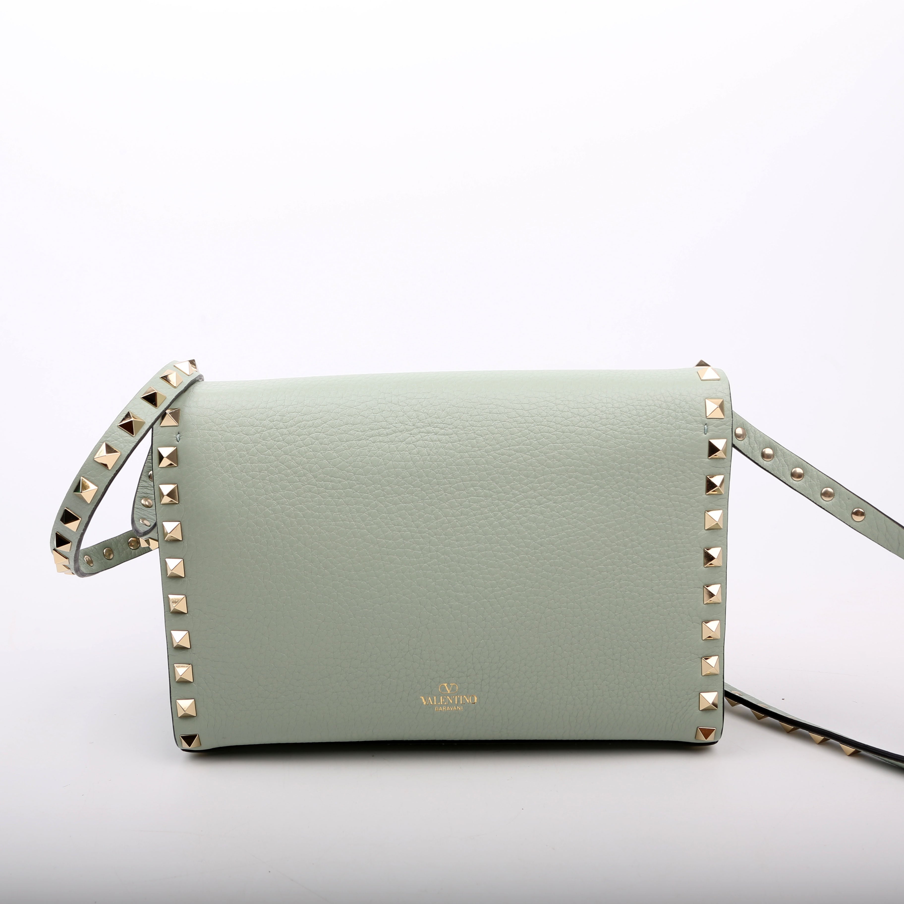 Rockstud Small Flip Lock Crossbody Teal