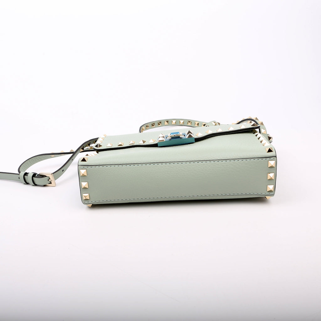 Rockstud Small Flip Lock Crossbody Teal