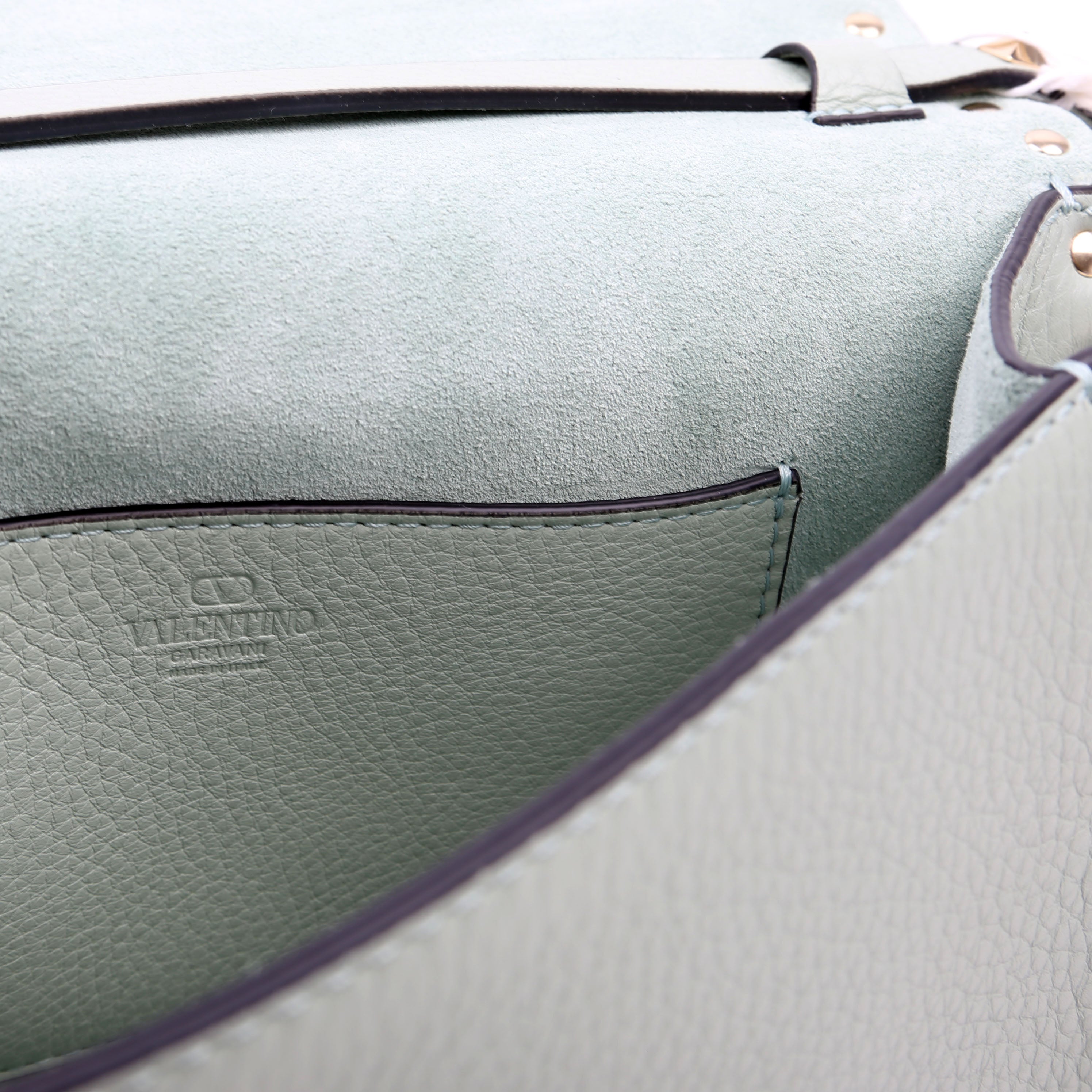 Rockstud Small Flip Lock Crossbody Teal
