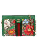 503877 GG Supreme Flora Ophidia Small Chain Green