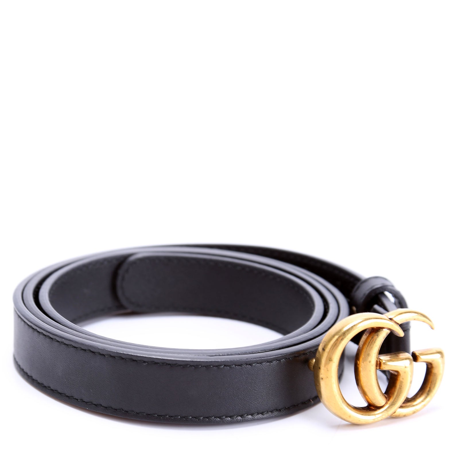 409417 GG Marmont Thin Belt Size 85/34 Black