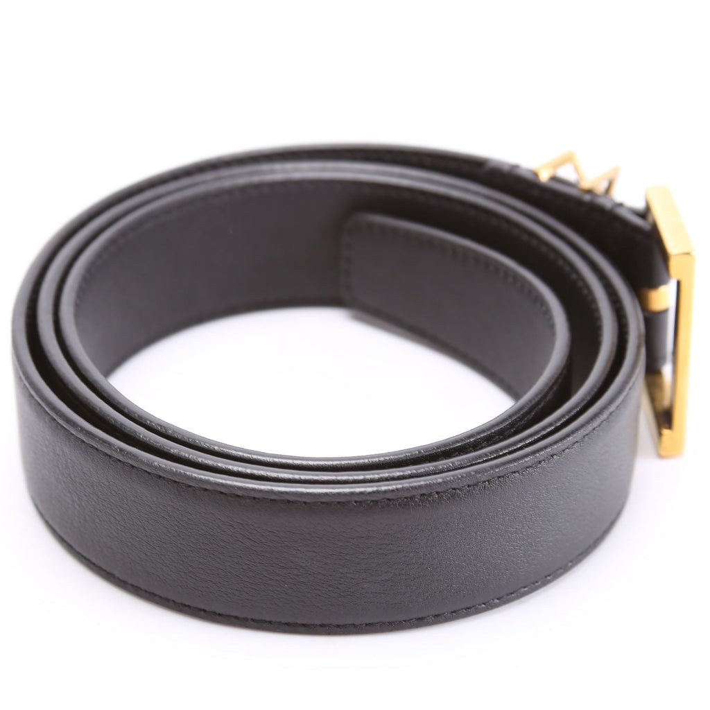 634437 Cassandre Monogram Belt Size 85 Black