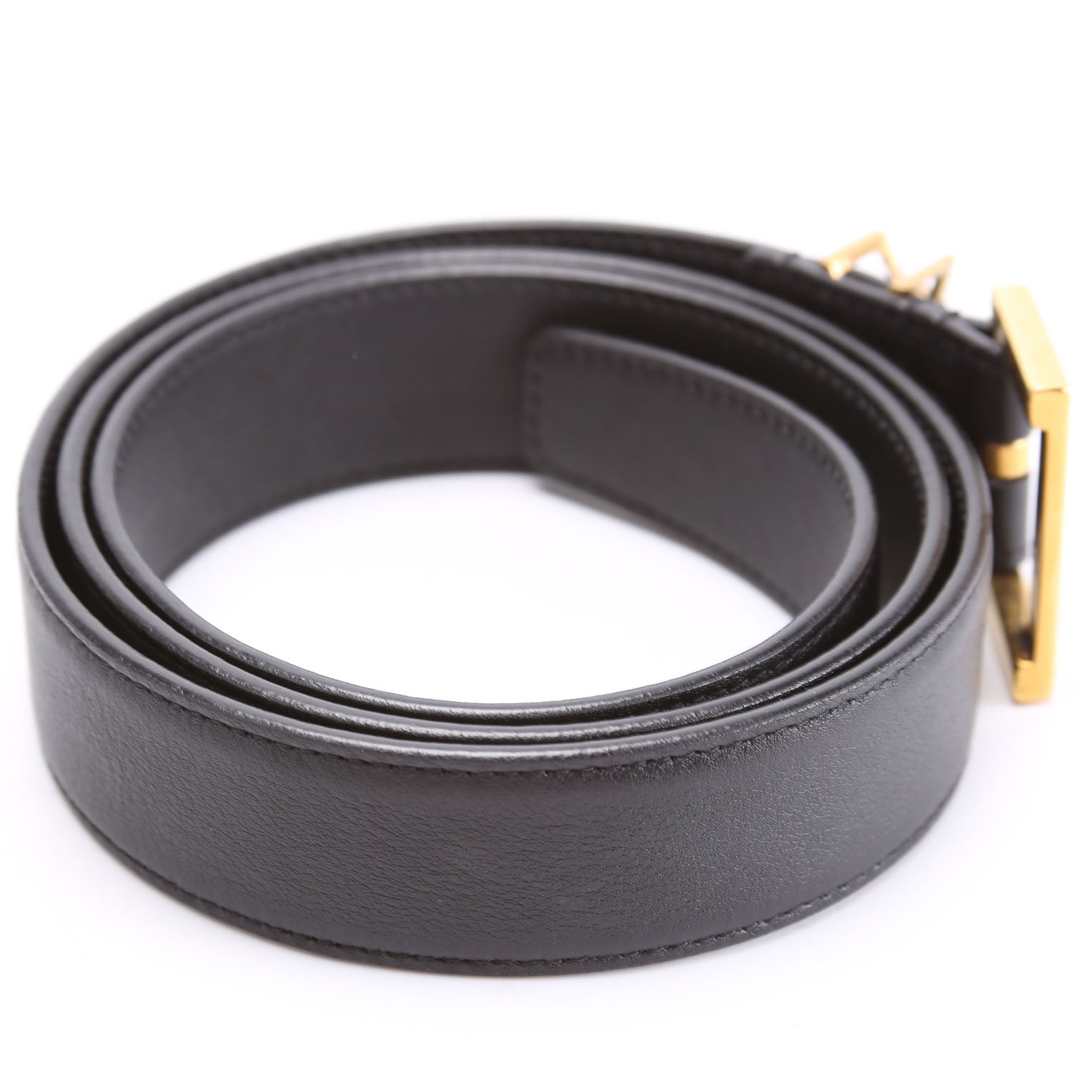 634437 Cassandre Monogram Belt Size 85 Black