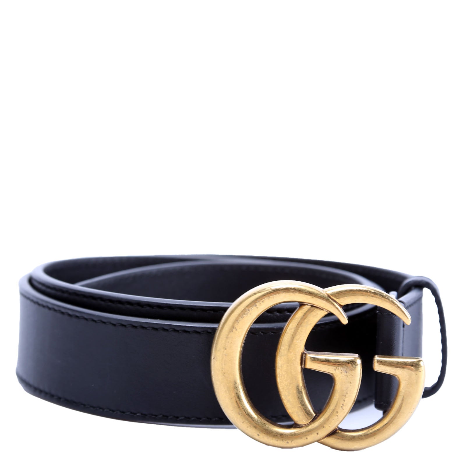 Gucci 414516 GG Marmont Belt Size 75/30 Black
