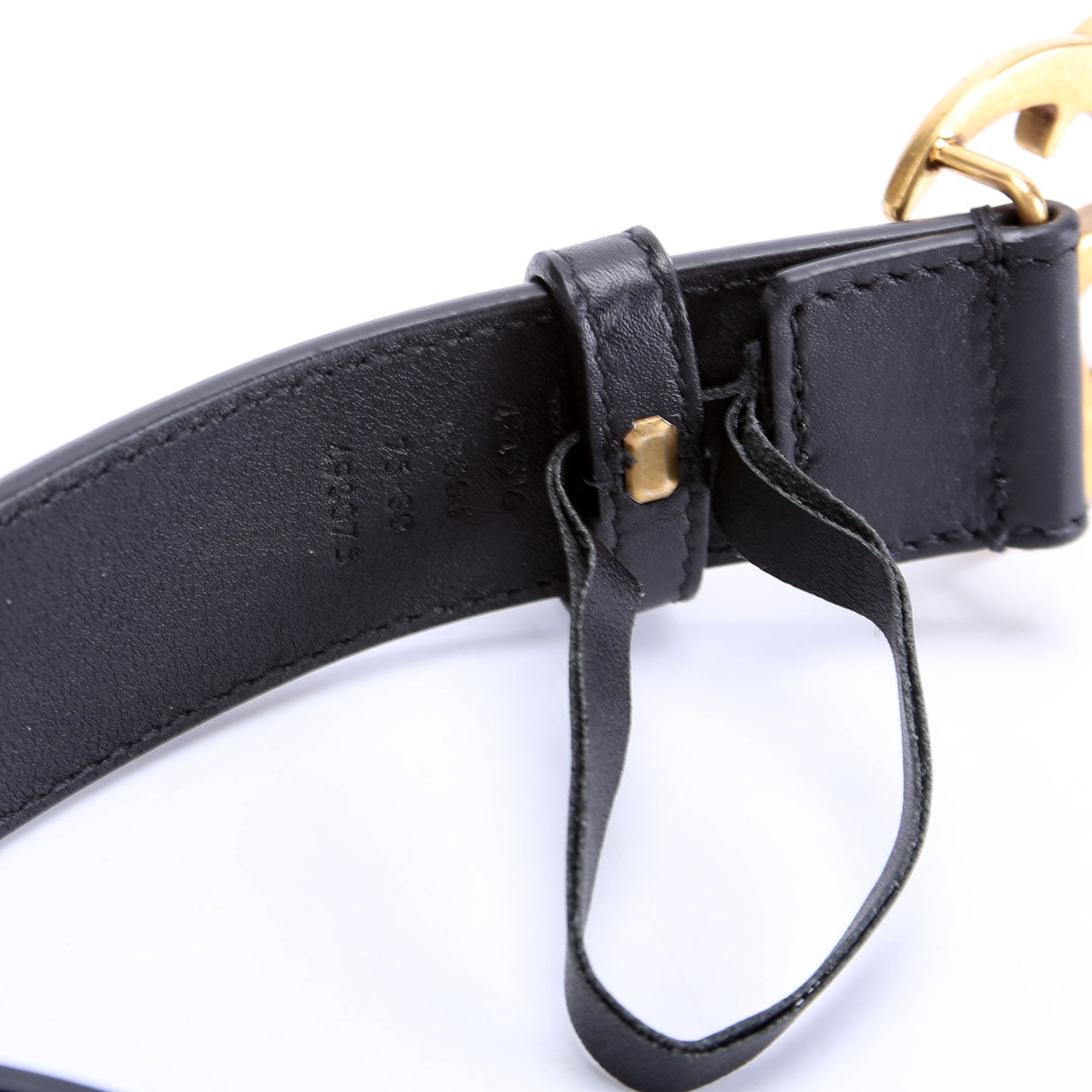 Gucci 414516 GG Marmont Belt Size 75/30 Black