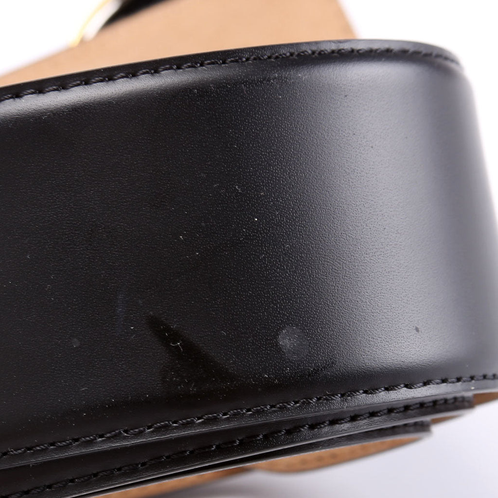 BE1336 Baroque Logo 50MM Belt Size 80/32 Black/Gold