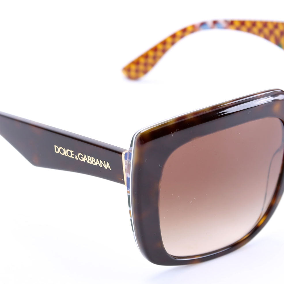 DG4414 Oversized Square Sunglasses Brown/Multicolor