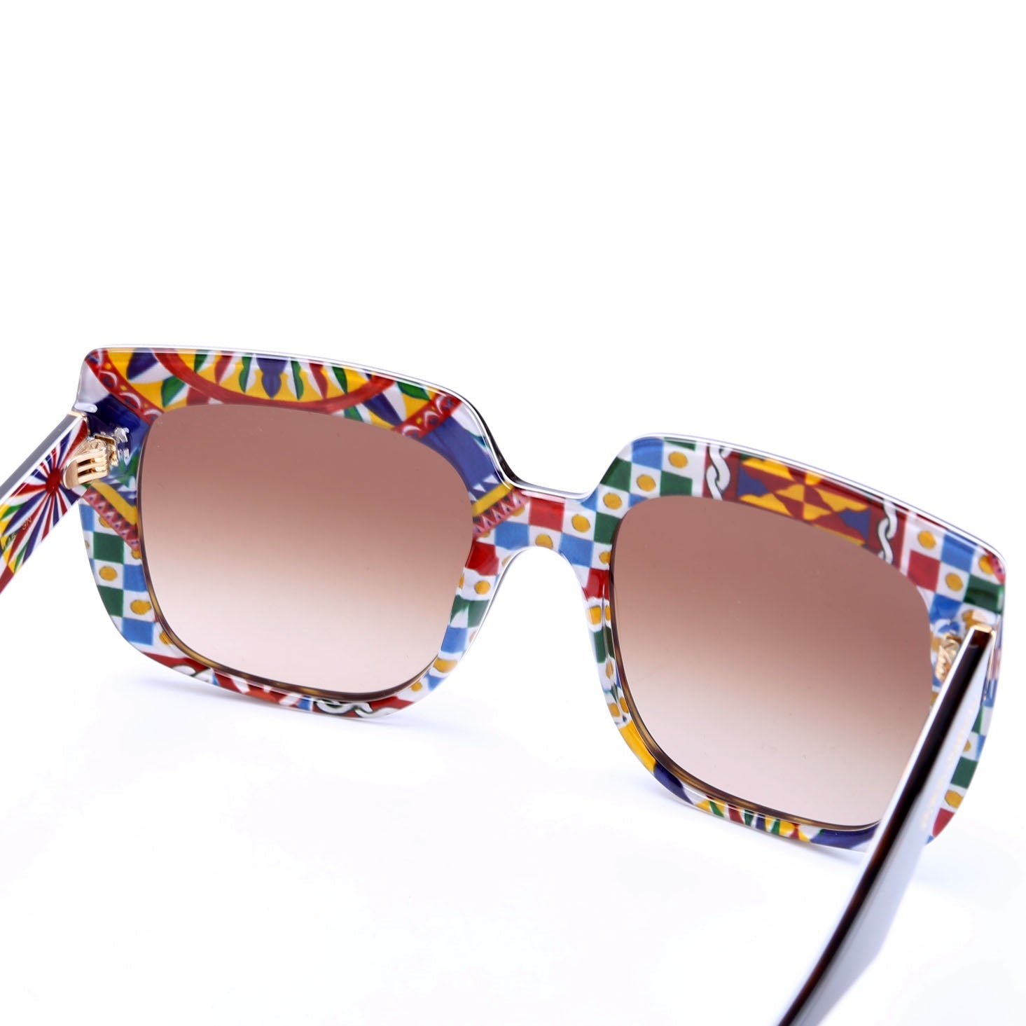 DG4414 Oversized Square Sunglasses Brown/Multicolor
