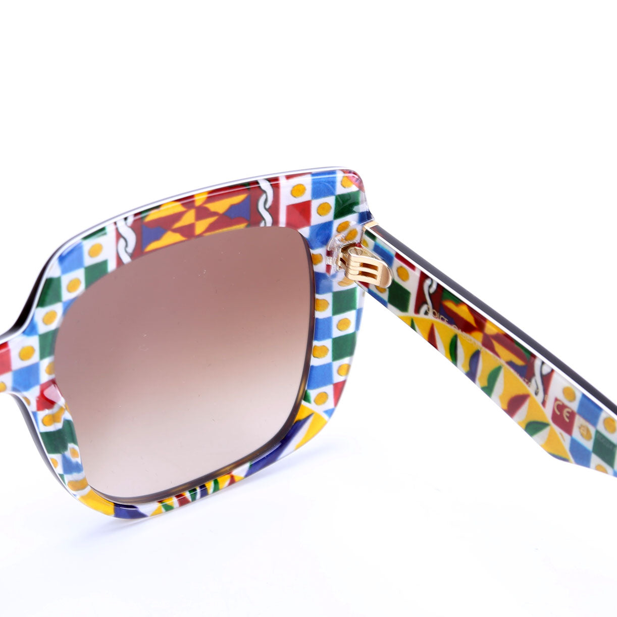 DG4414 Oversized Square Sunglasses Brown/Multicolor
