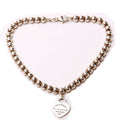 Please Return To Mini Heart Bead Chain Bracelet 925