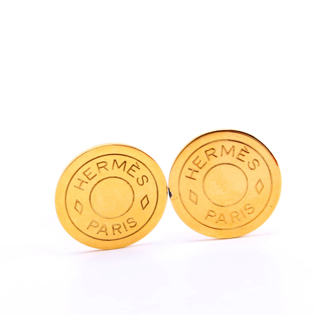 Clou De Selle Clip On Earrings Gold