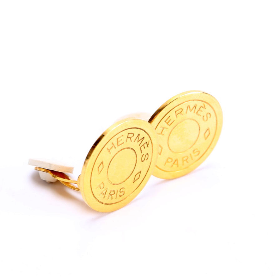 Clou De Selle Clip On Earrings Gold