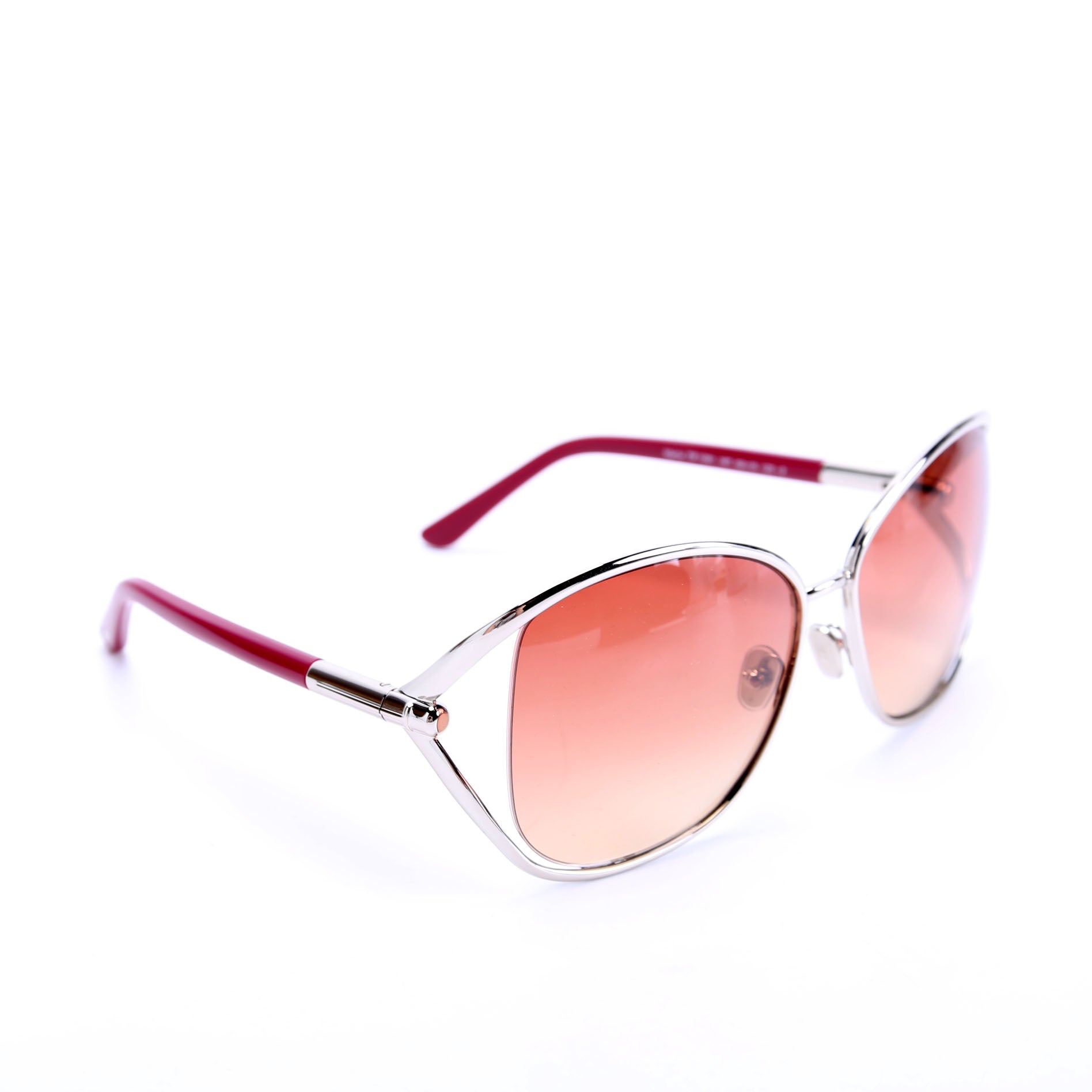 TF1091 Round Sunglasses Silver/Berry