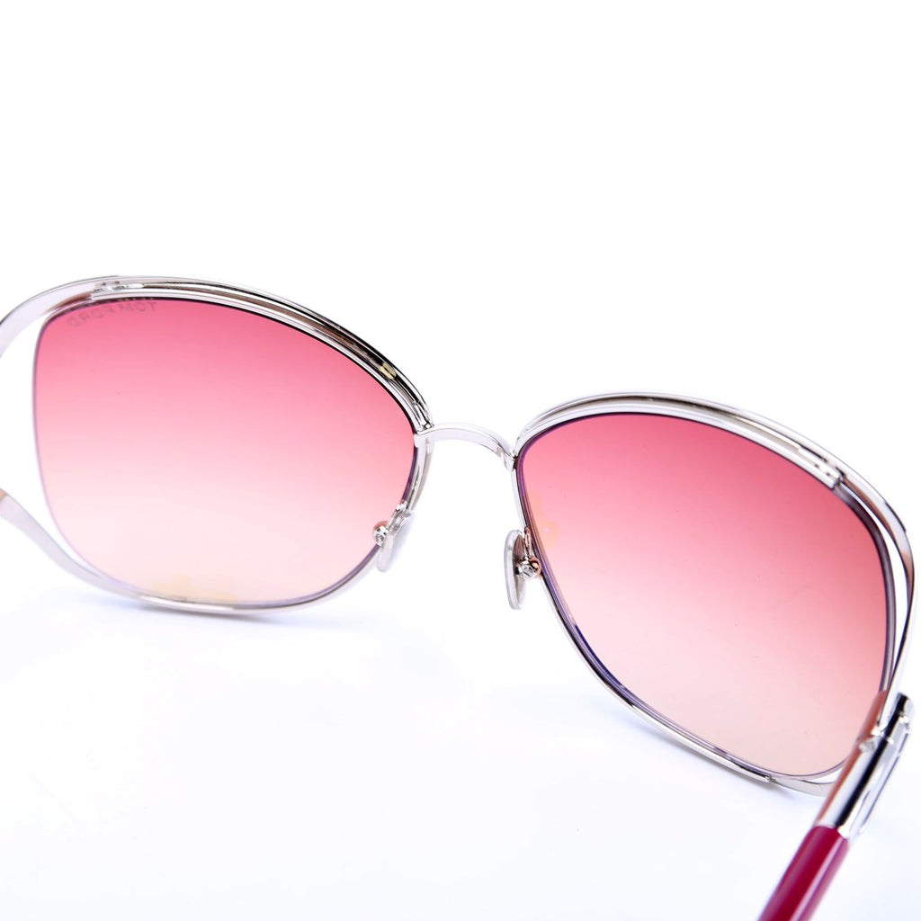 TF1091 Round Sunglasses Silver/Berry