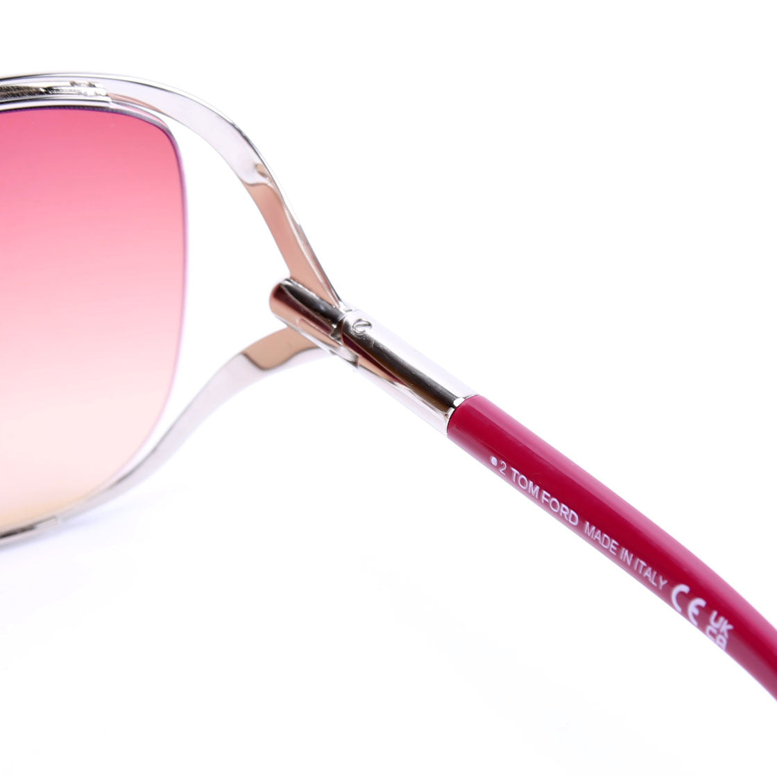 TF1091 Round Sunglasses Silver/Berry