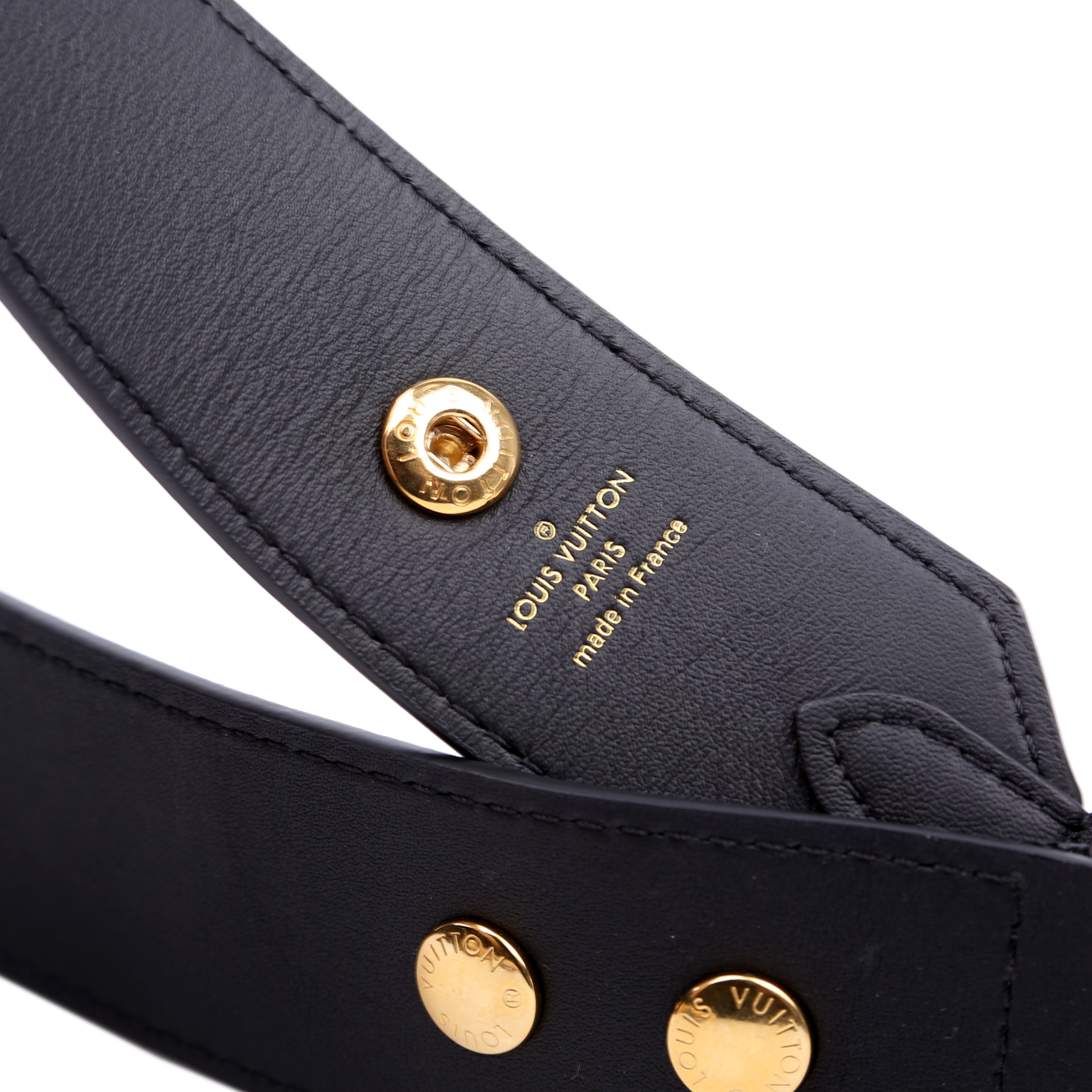 Bandouliere Adjustable Monogram Strap Black