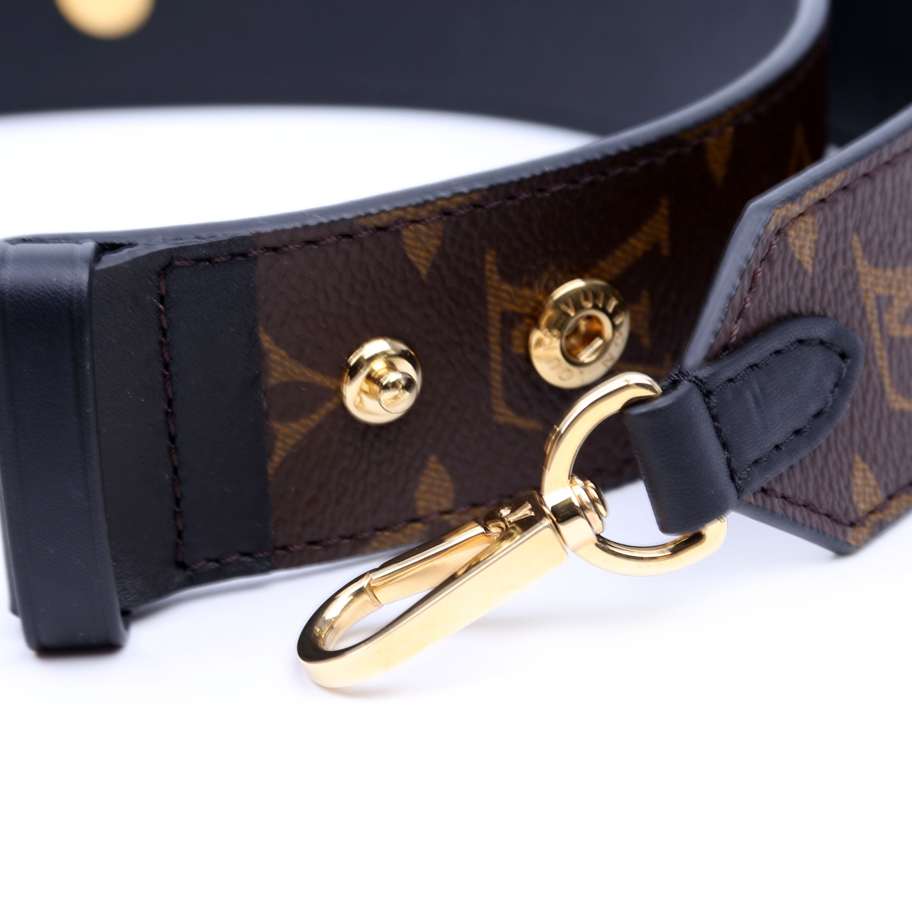 Bandouliere Adjustable Monogram Strap Black