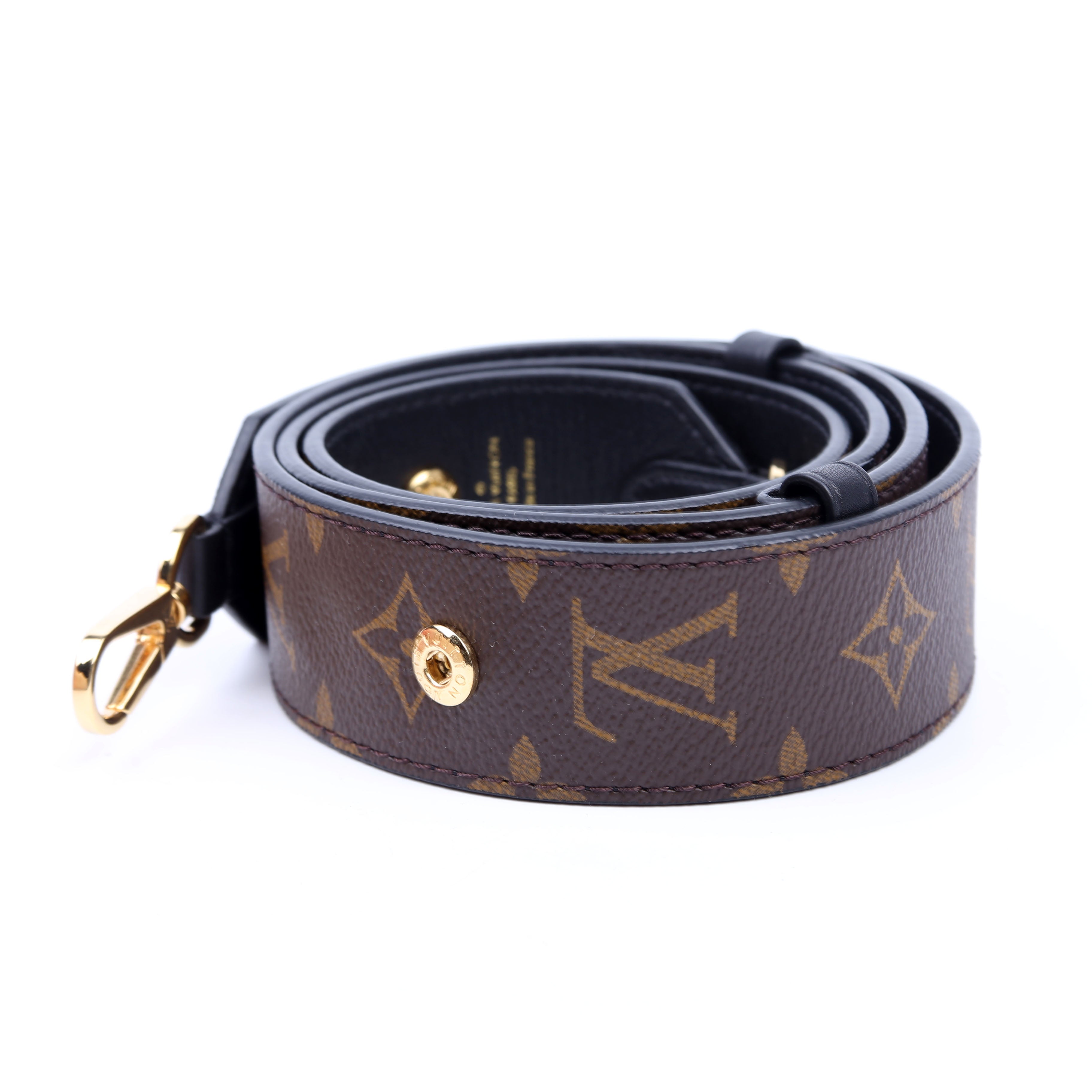 Bandouliere Adjustable Monogram Strap Black