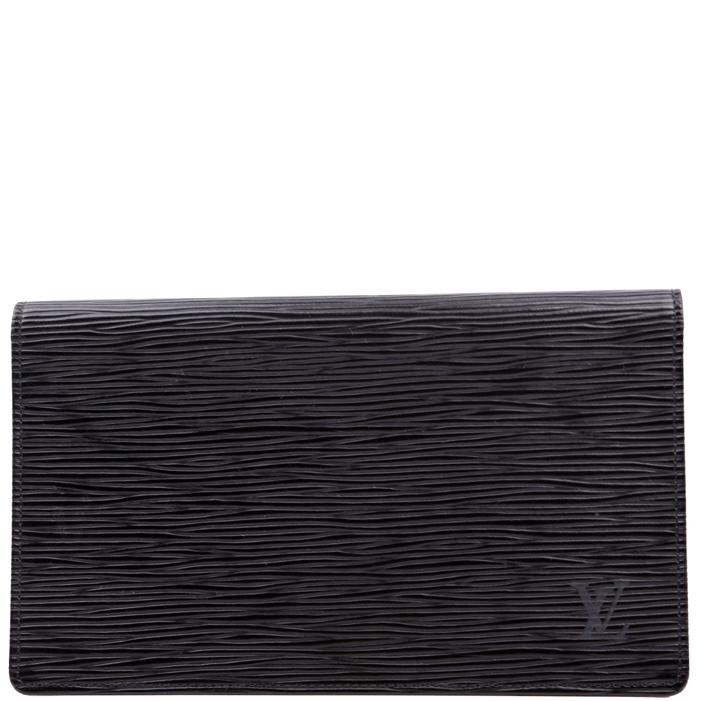 Checkbook Cover Epi Black