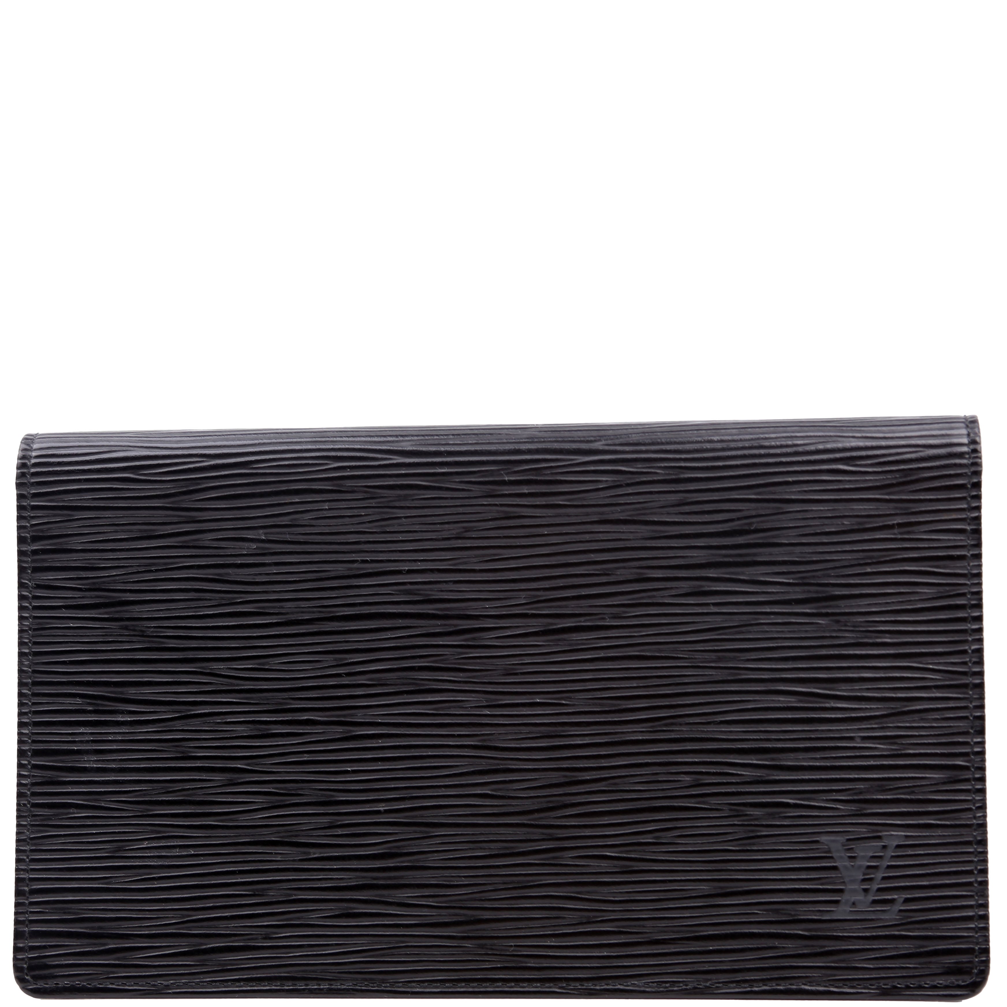 Checkbook Cover Epi Black