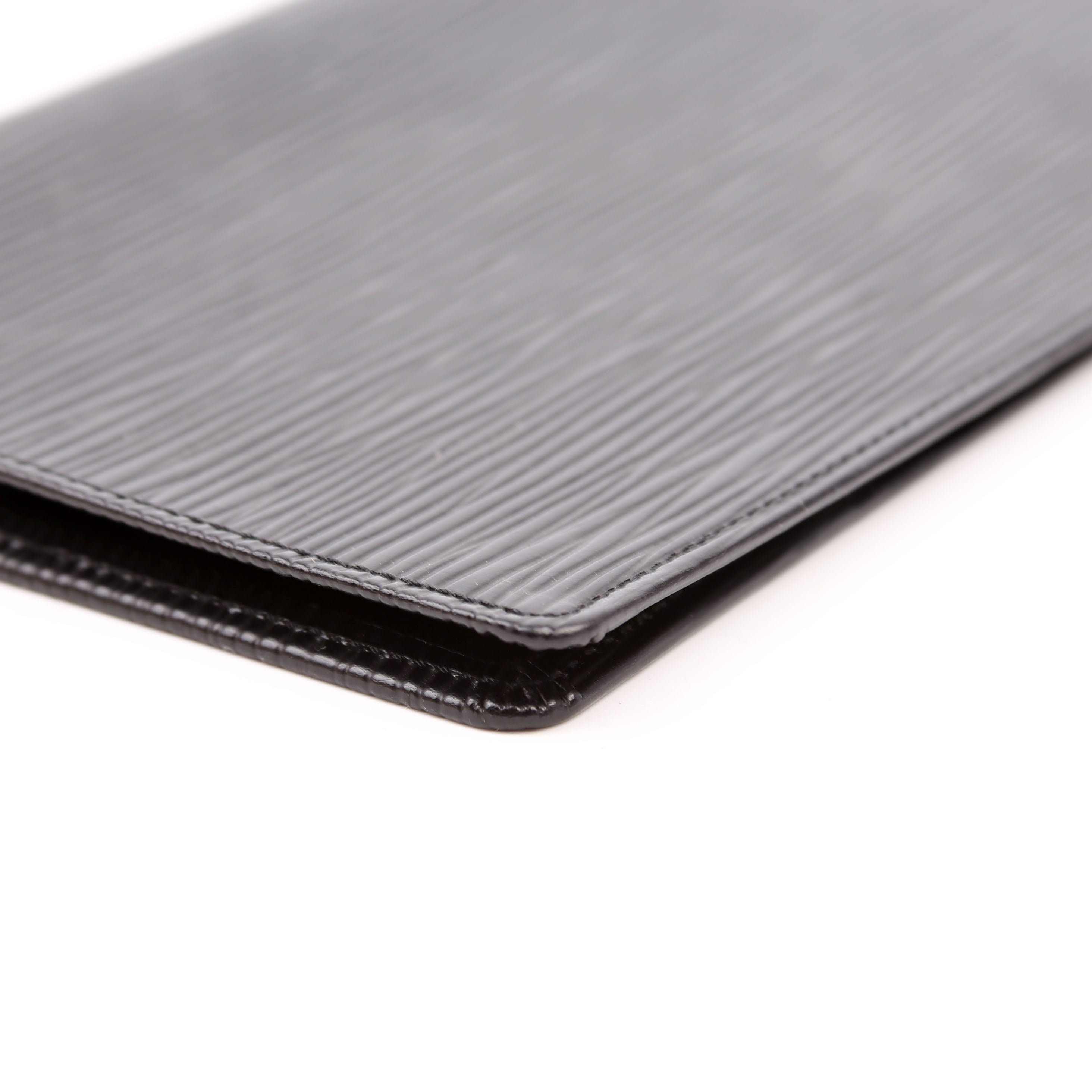 Checkbook Cover Epi Black