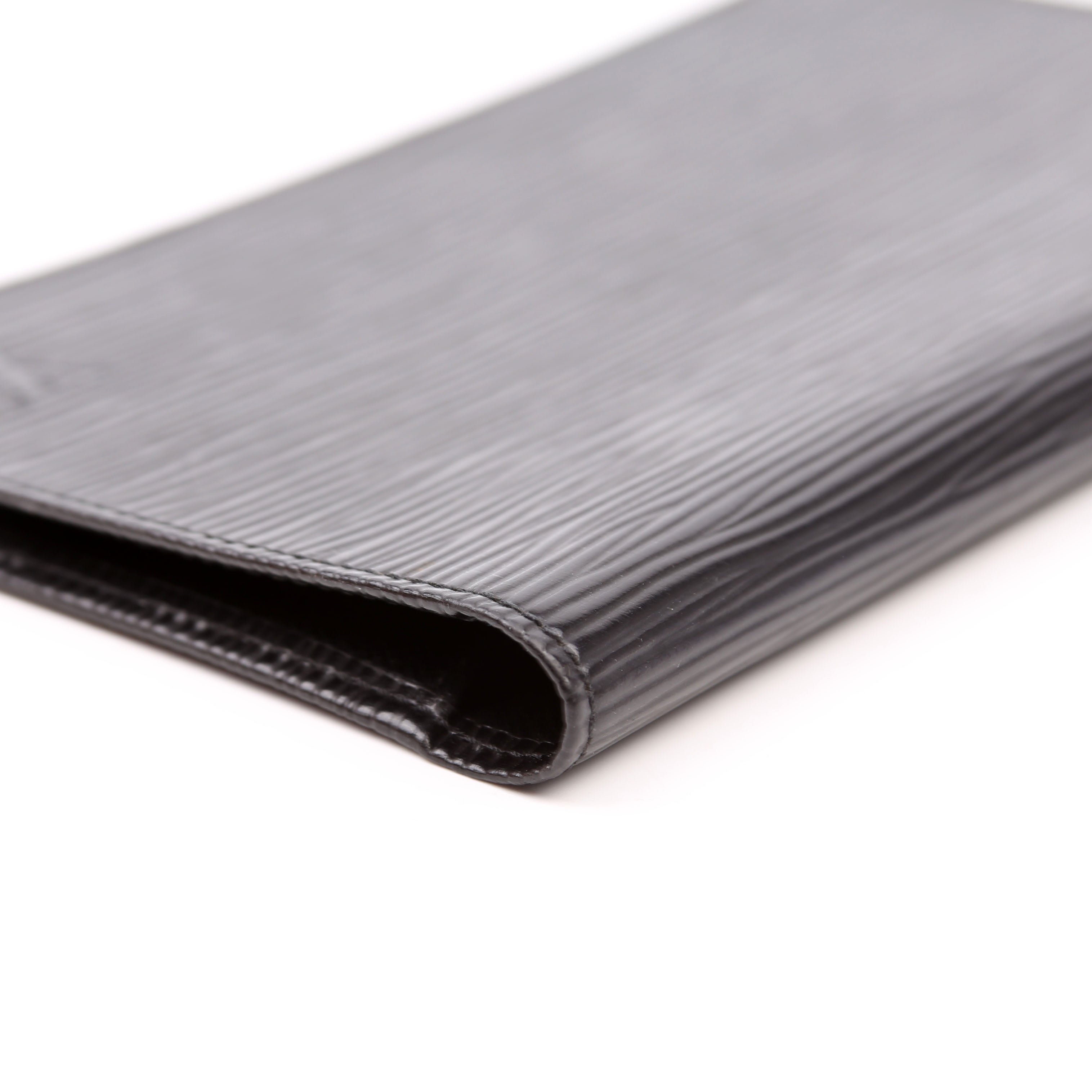 Checkbook Cover Epi Black