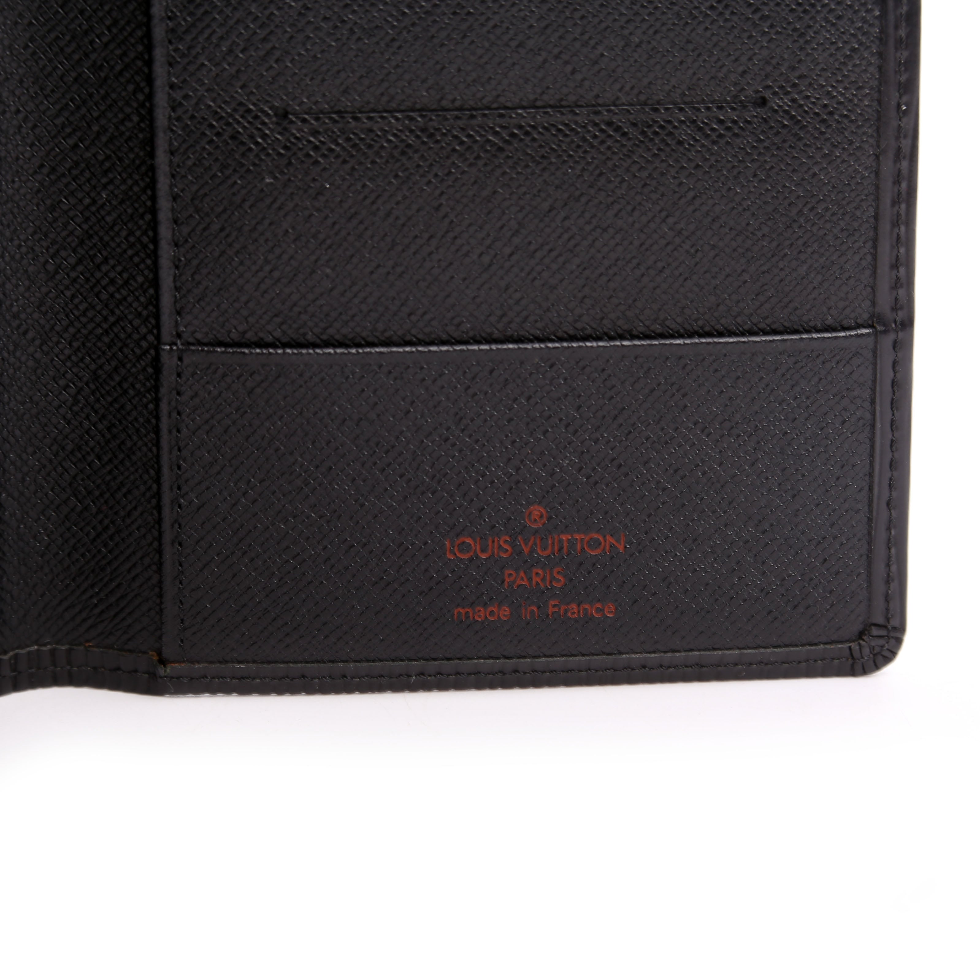Checkbook Cover Epi Black