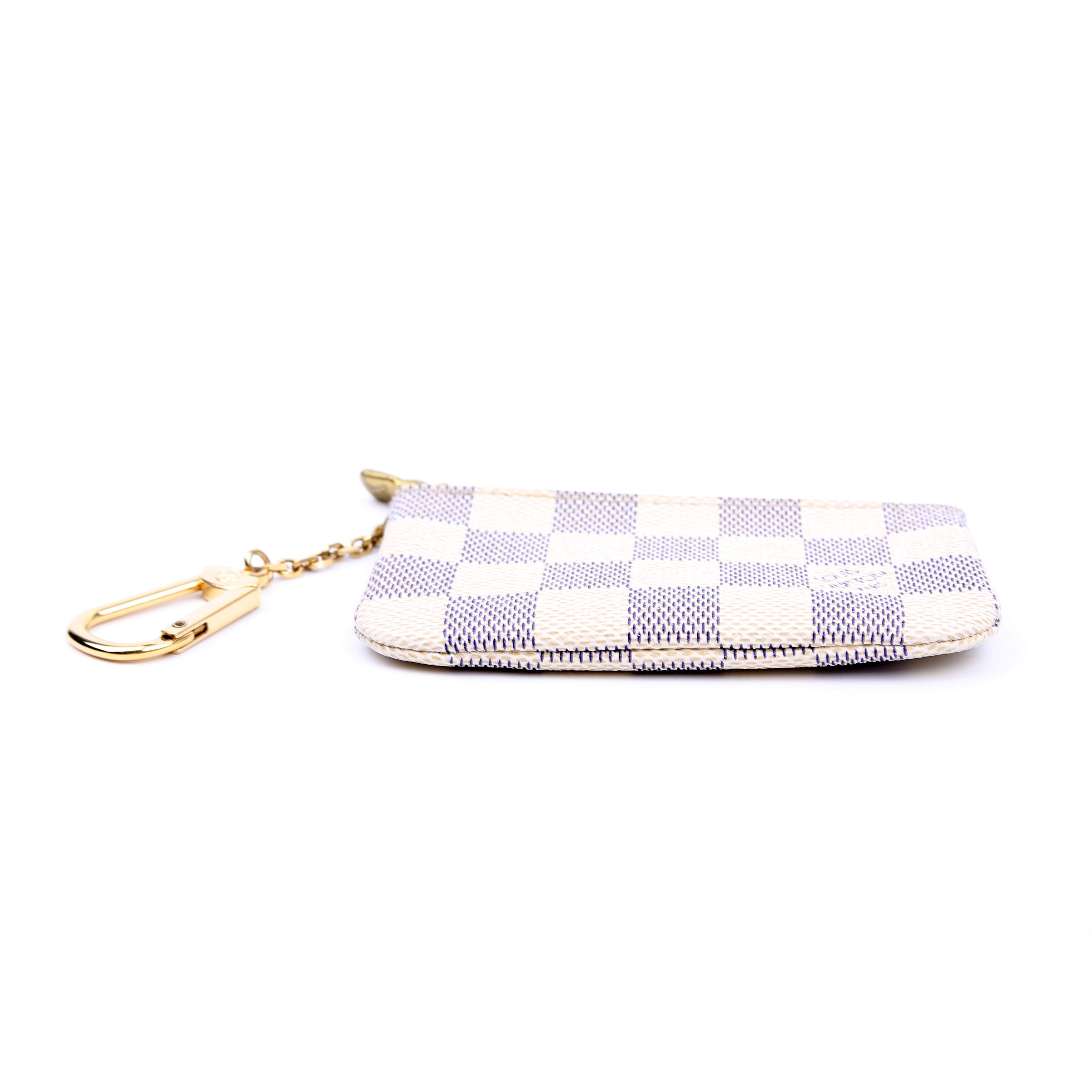 Pochette Cles Damier Azur