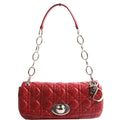 Rendezvous Small Flap Bag Cannage Lambskin Red
