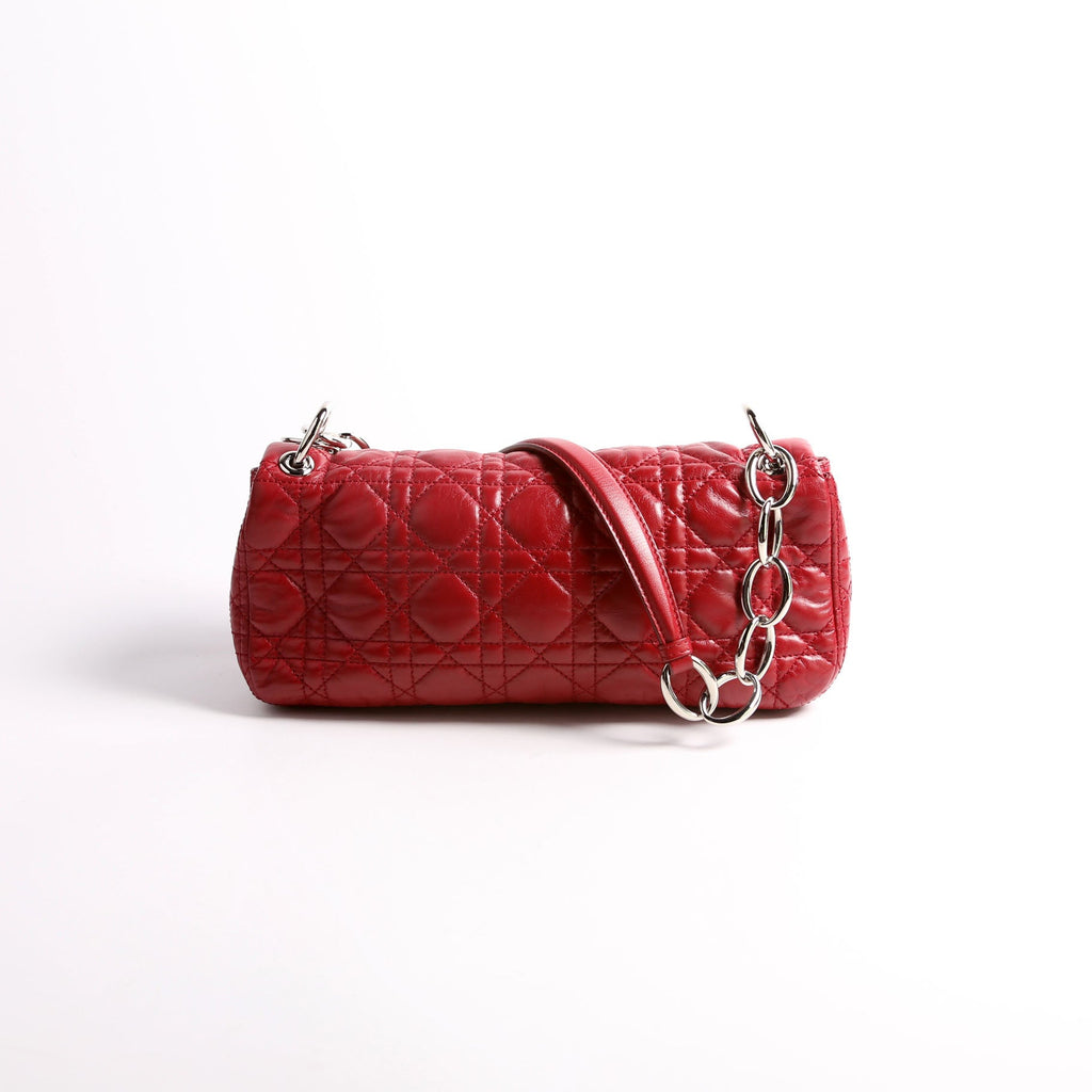 Rendezvous Small Flap Bag Cannage Lambskin Red