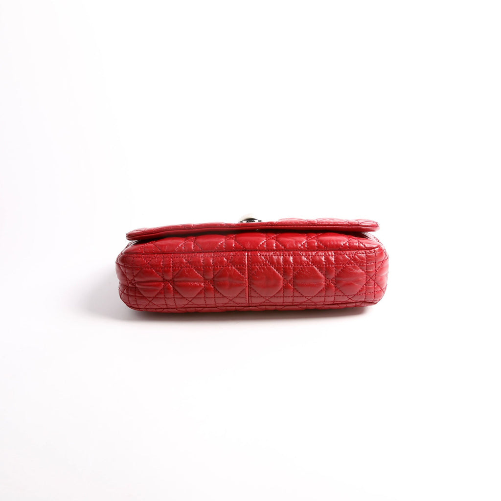 Rendezvous Small Flap Bag Cannage Lambskin Red